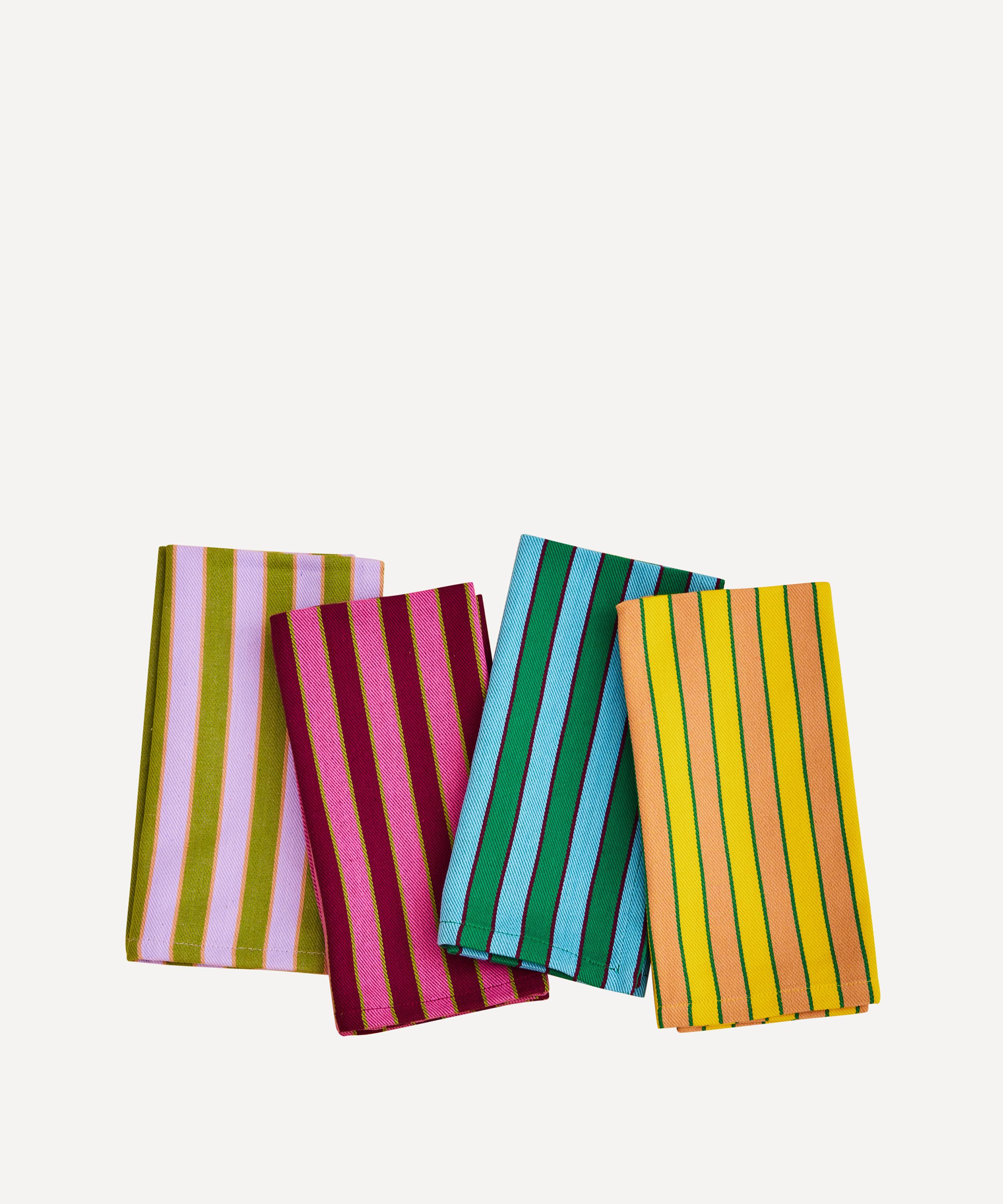 Dusen Dusen - Herb Stripe Napkins Set of Four image number 0