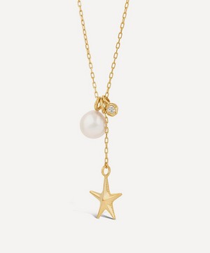 Dinny Hall - 22ct Gold-Plated Vermeil Silver Thalassa Ocean Treasures Cluster Pendant Necklace image number 2