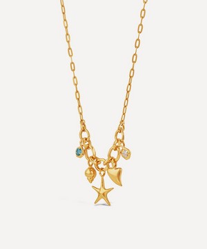 Dinny Hall - 22ct Gold-Plated Vermeil Silver Thalassa Ocean Treasures Charm Pendant Necklace image number 0