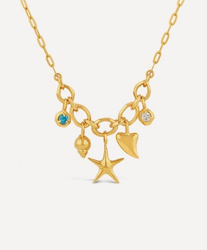 Dinny Hall - 22ct Gold-Plated Vermeil Silver Thalassa Ocean Treasures Charm Pendant Necklace image number 2