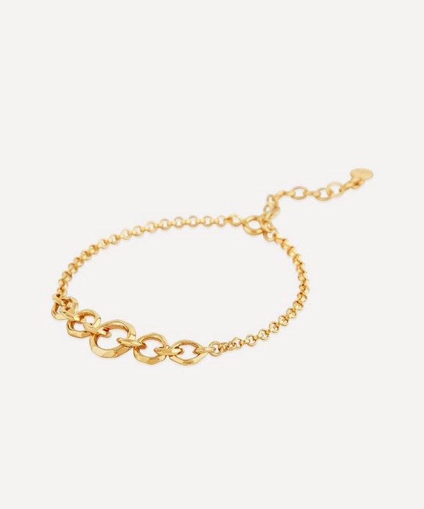 Dinny Hall - 22ct Gold-Plated Vermeil Silver Thalassa Faceted Link Bracelet image number null