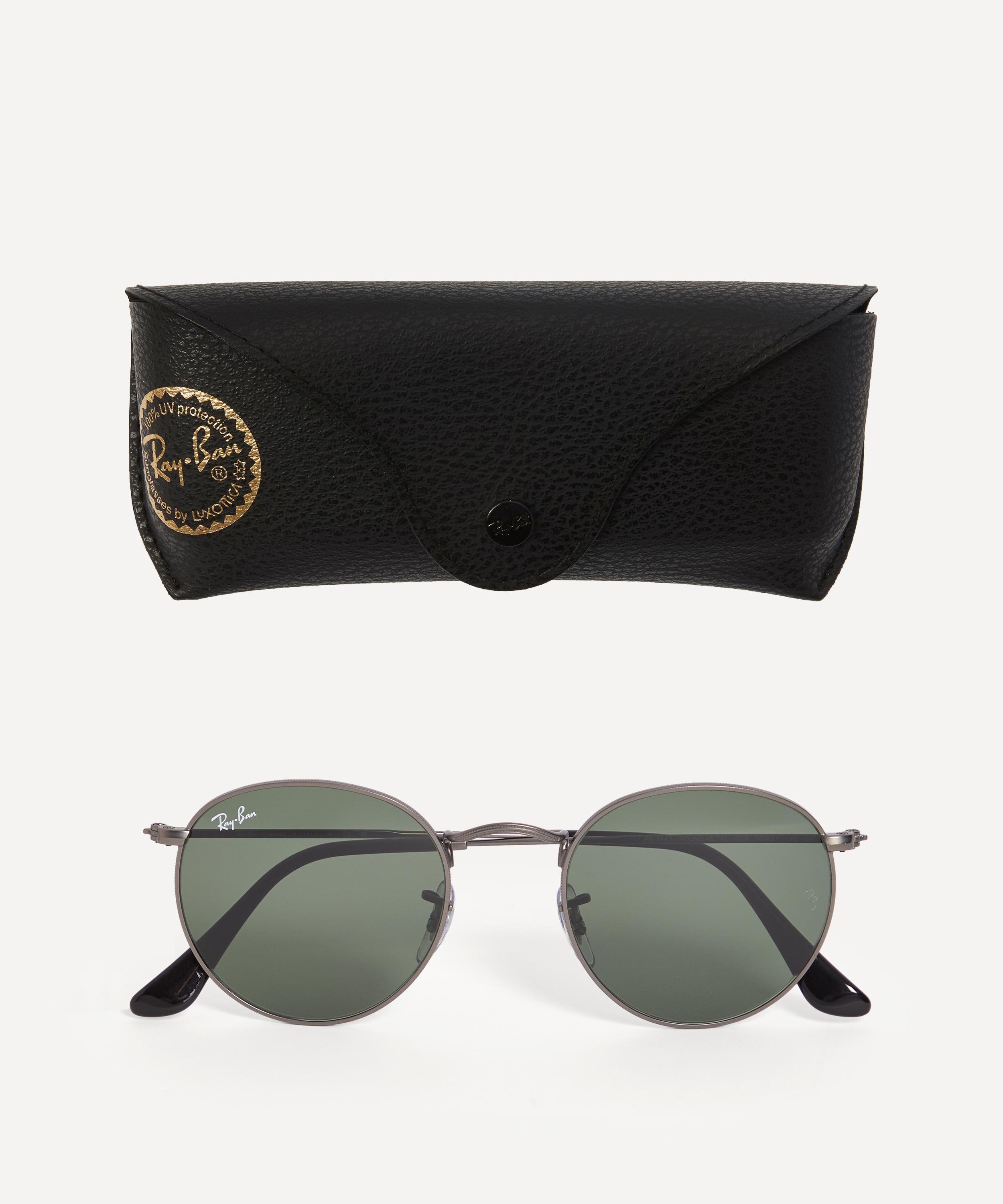 Ray-Ban - Round Black Metal Sunglasses image number 3