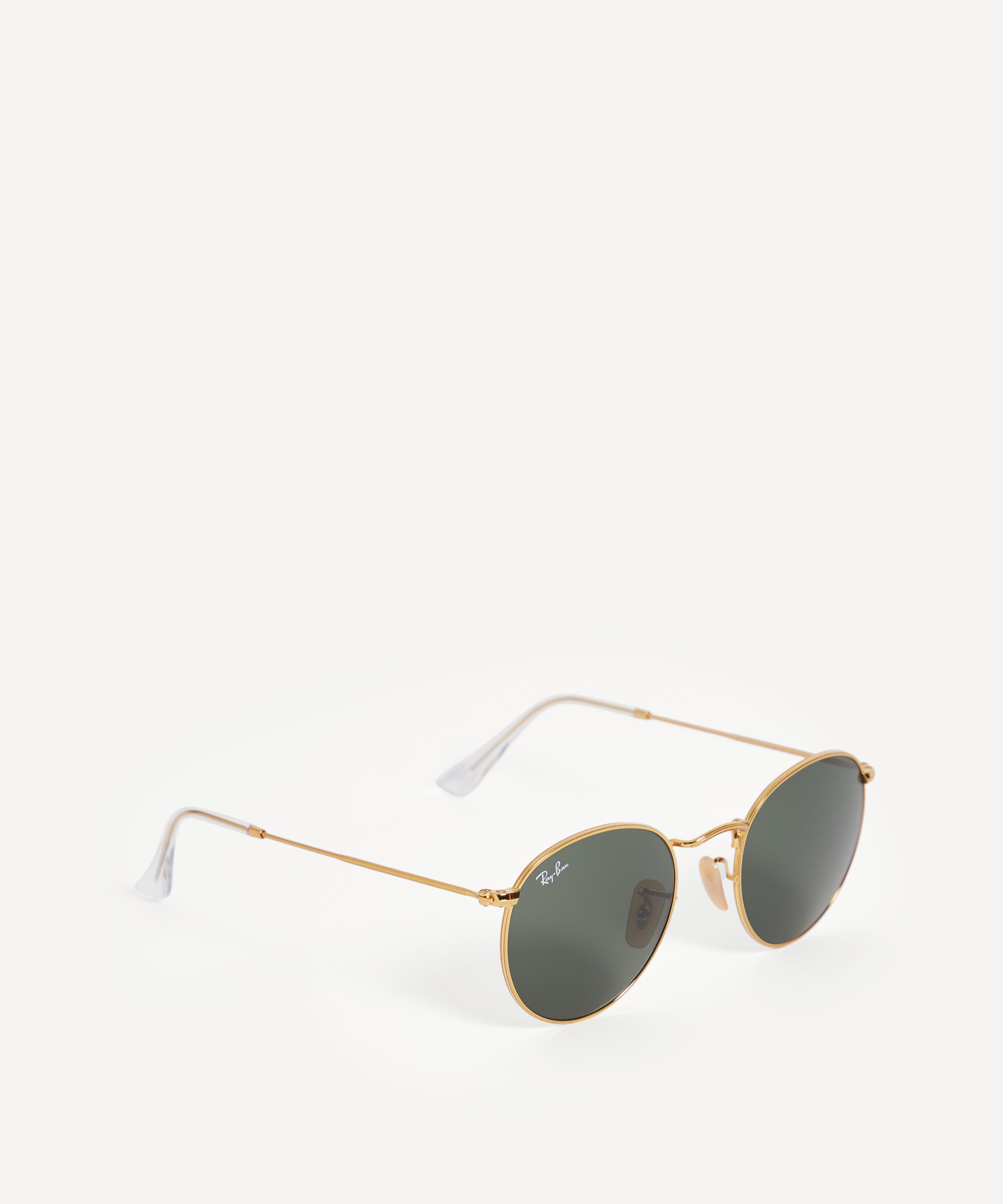 Ray-Ban - Round Gold-Tone Metal Sunglasses image number 1