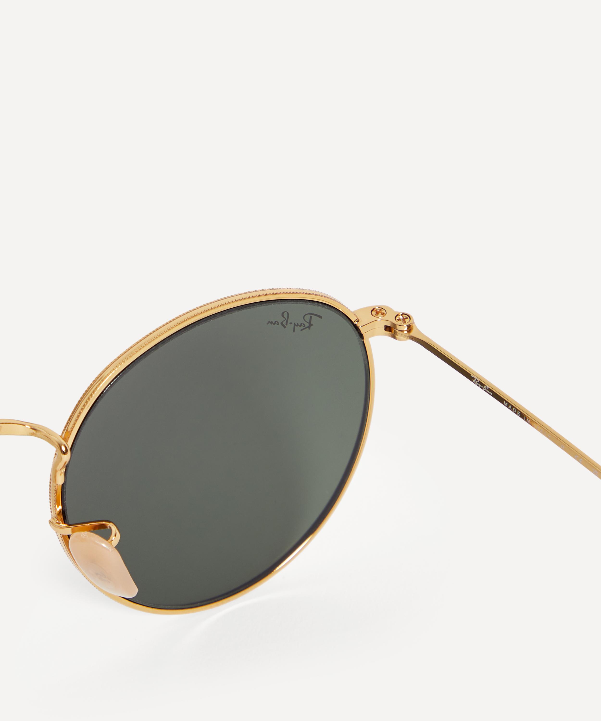 Ray-Ban - Round Gold-Tone Metal Sunglasses image number 2