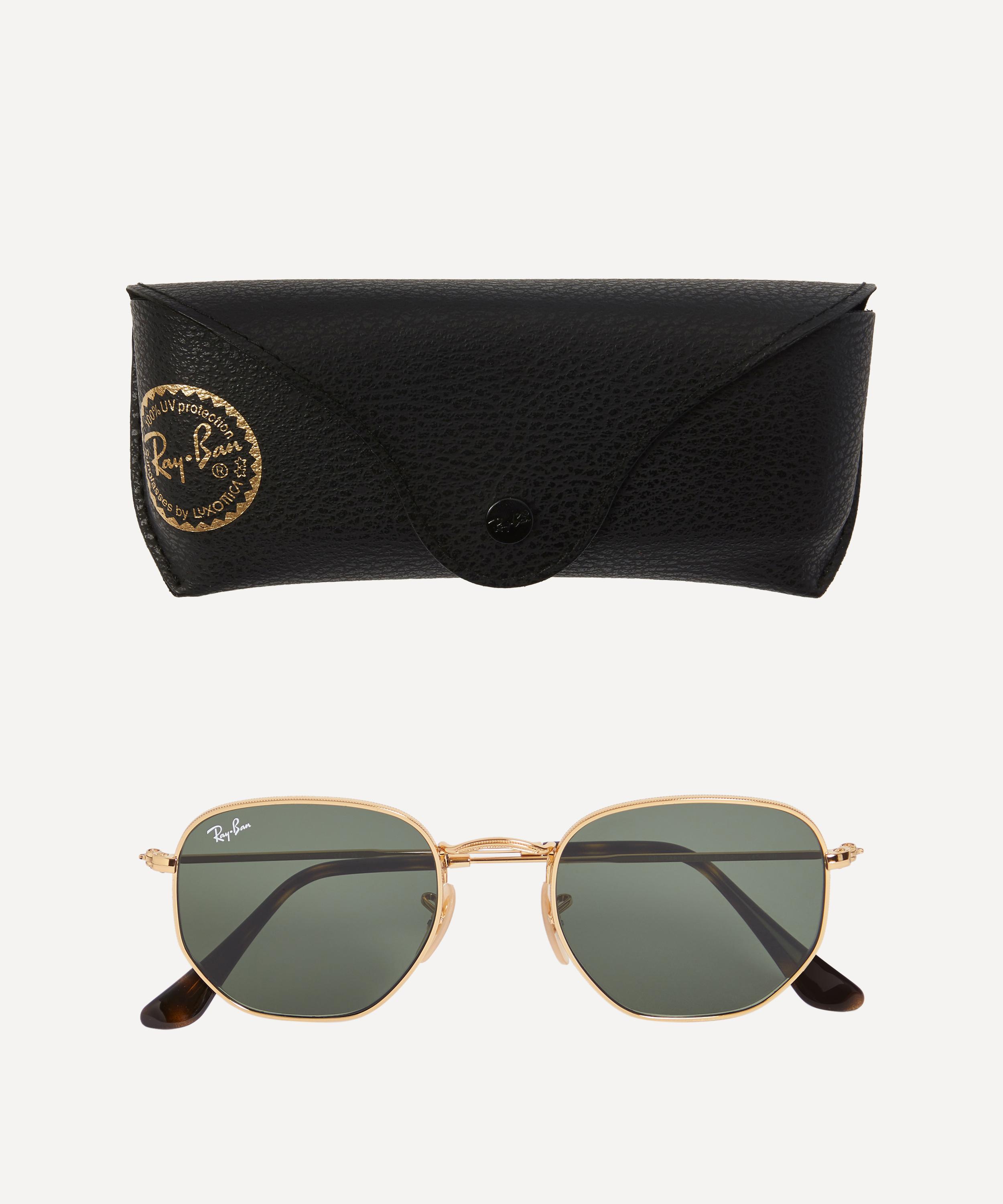 Ray-Ban - Hexagonal Gold-Tone Metal Sunglasses image number 3