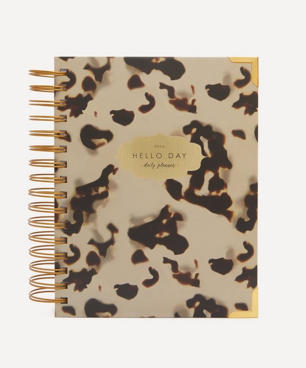 Hello Day - Hardback Tortoise Daily Spiral Planner 2024 image number 0