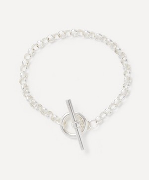 Auree - Sterling Silver Fernshaw T-Bar Belcher Chain Bracelet image number 0
