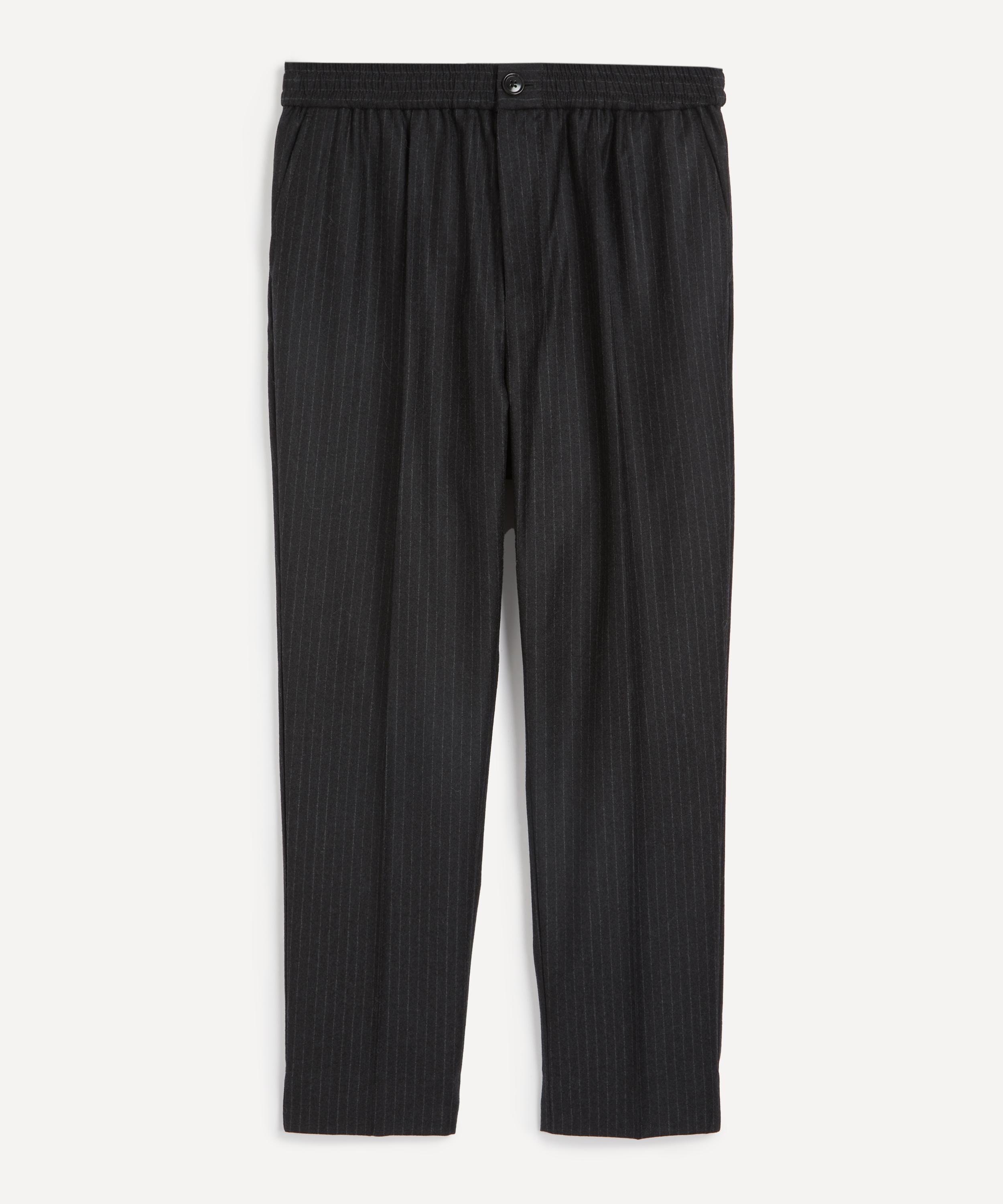 Ami - Elasticated Pinstripe Trousers image number 0