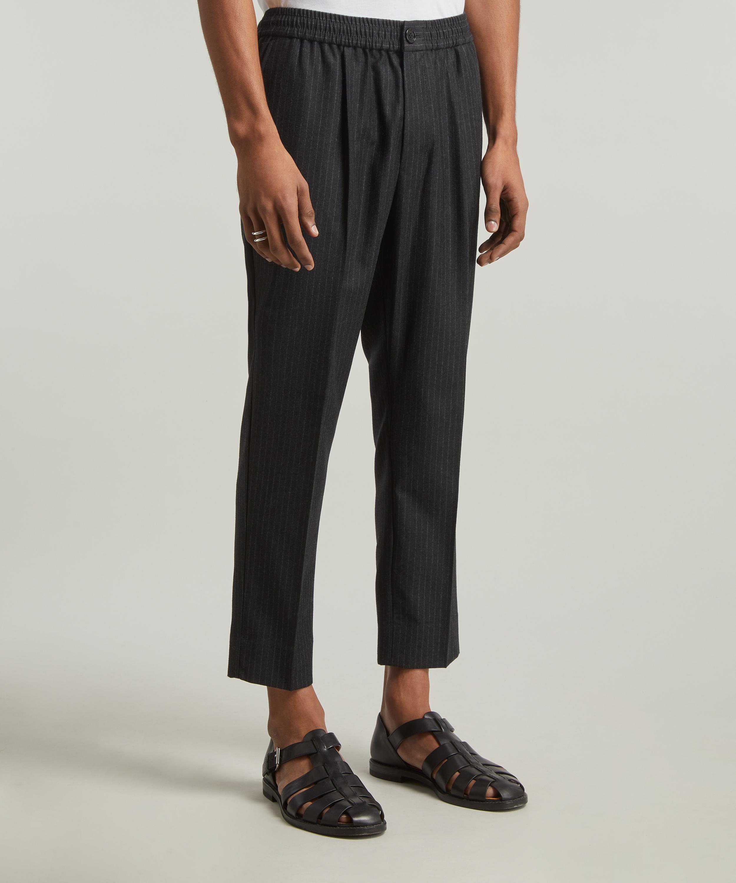 Ami - Elasticated Pinstripe Trousers image number 2