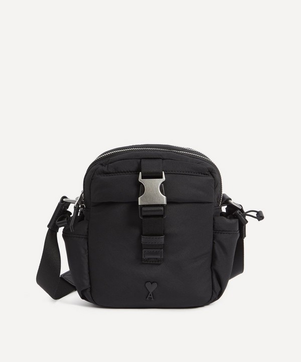 Ami - Buckled Zip-Up Crossbody Bag