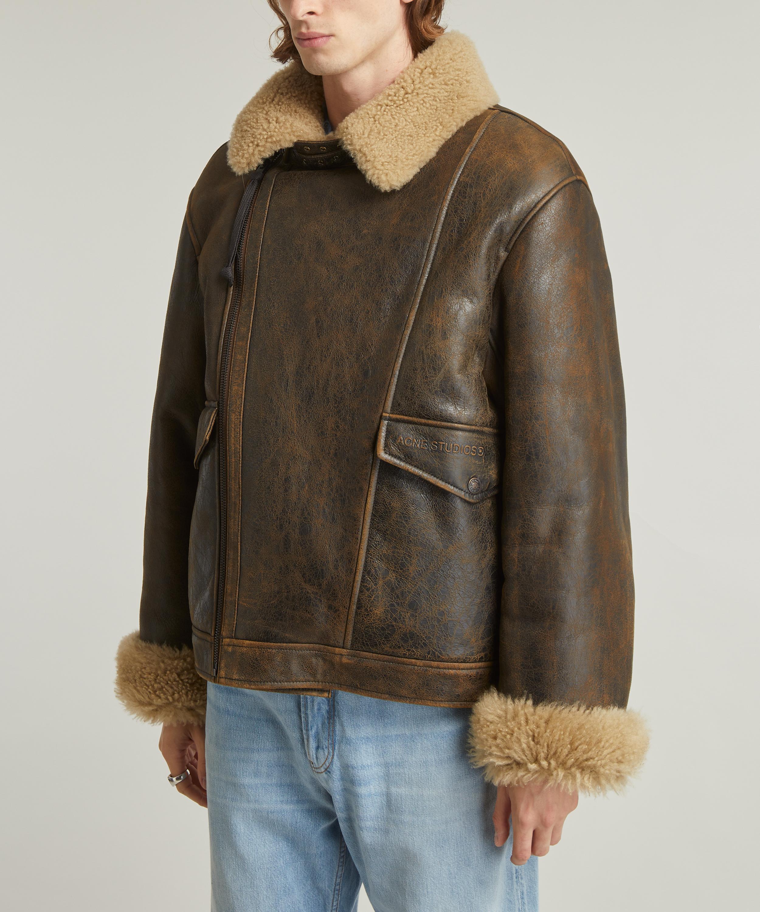 Acne studios best sale shearling aviator jacket