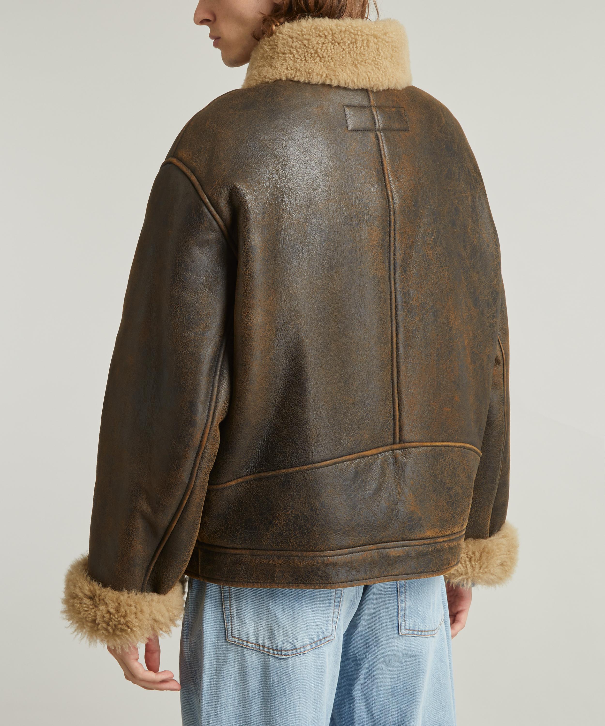 Acne studios outlet shearling aviator jacket