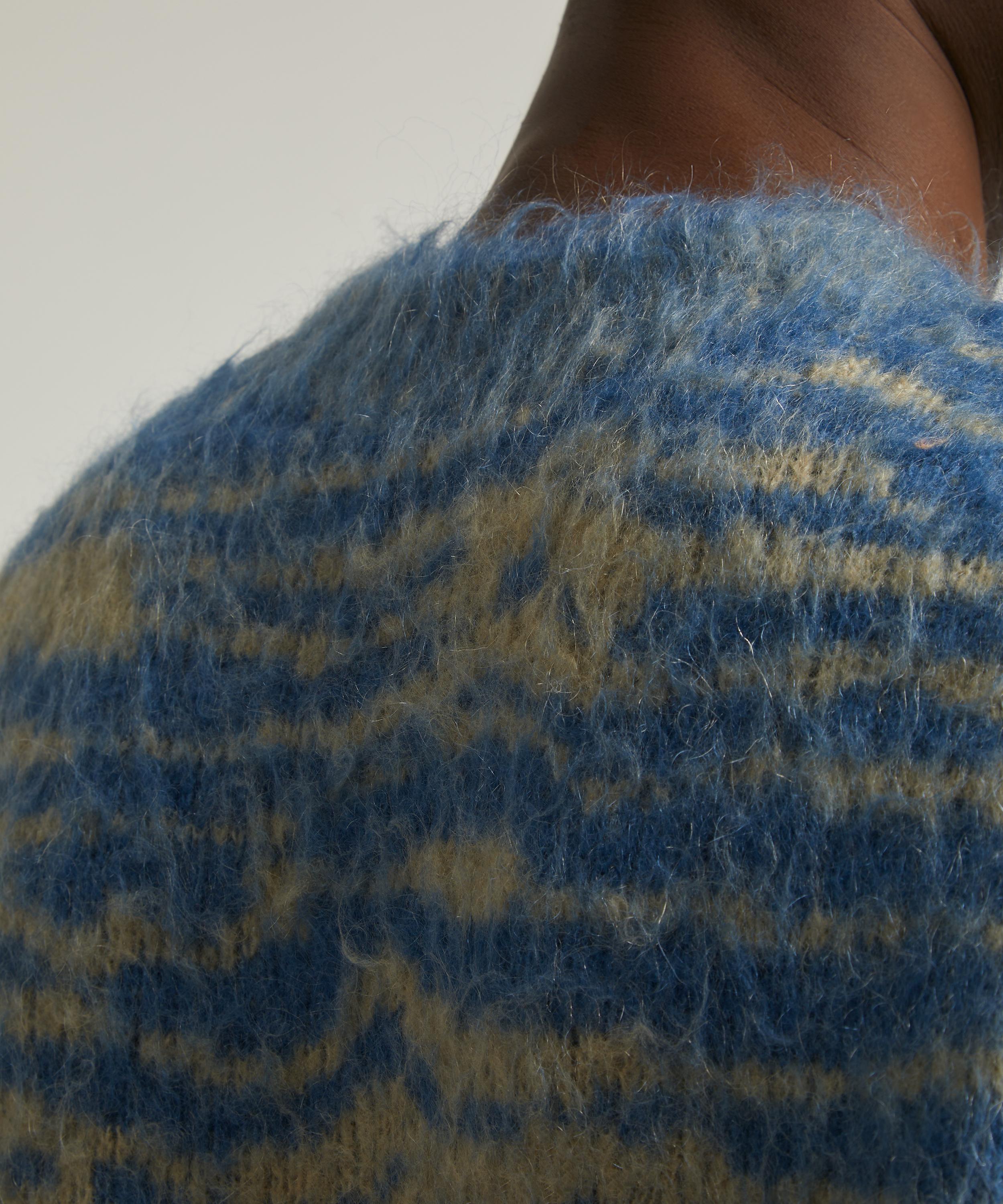 Acne Studios Brushed Jacquard Mohair-Blend Jumper  Acne studios sweater,  Jacquard sweater, Wool blend sweater