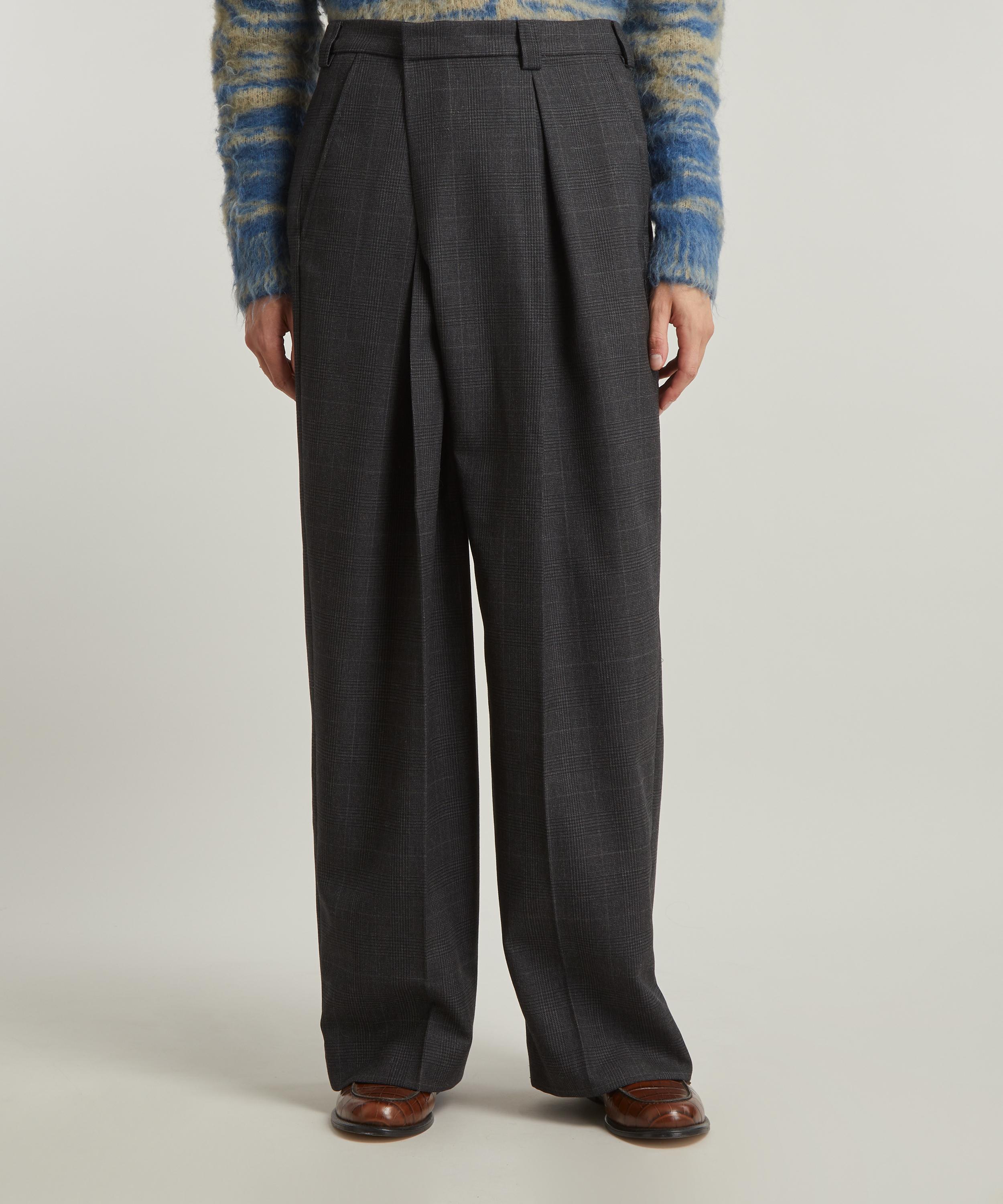 tailored wool trousers