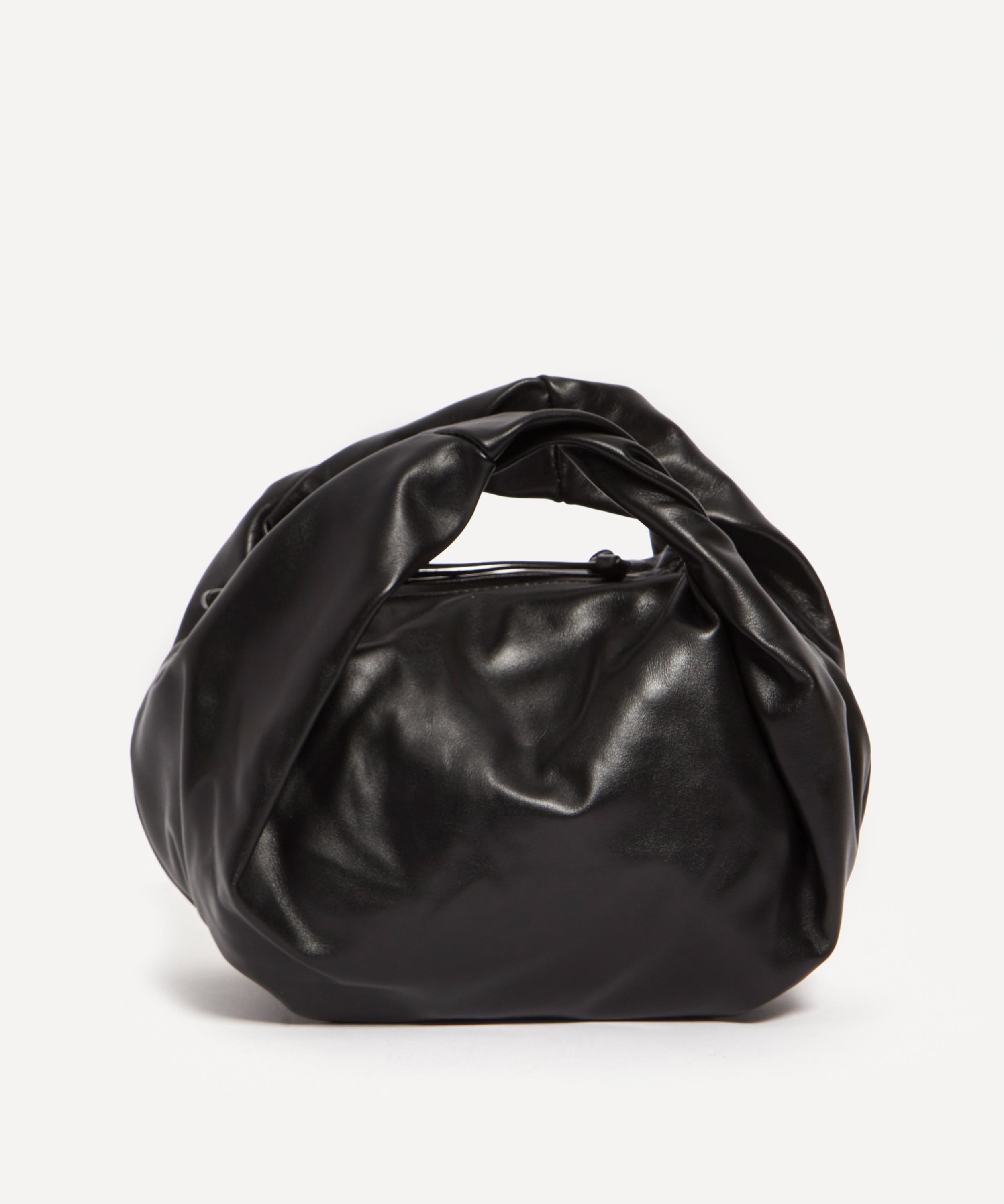 Dries Van Noten Leather Twist Top Handle Bag