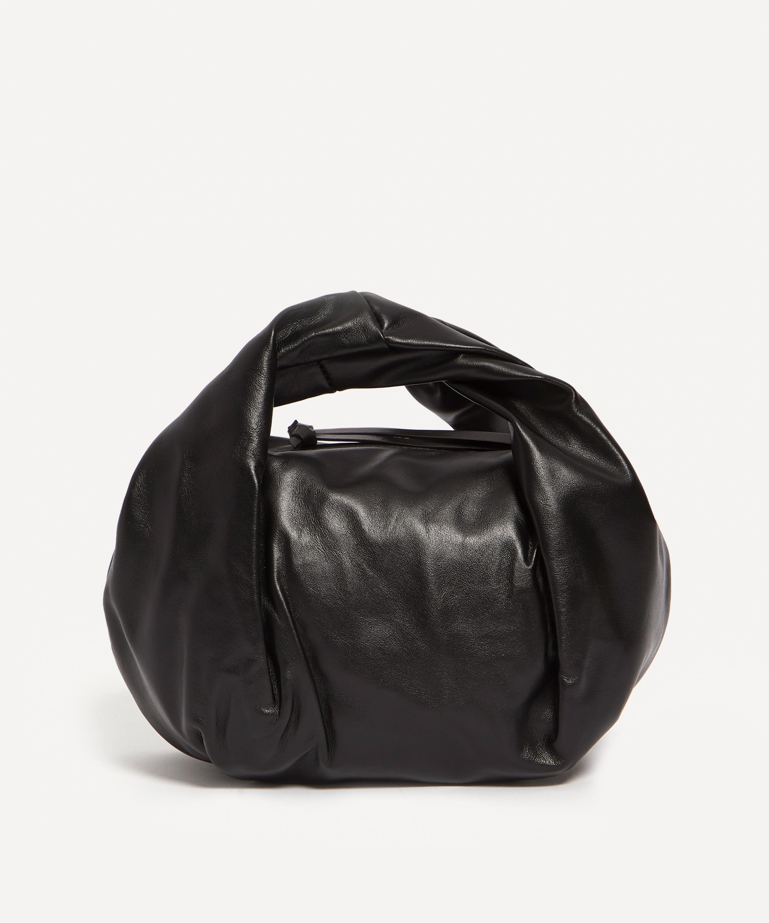 Dries Van Noten Leather Twist Top Handle Bag