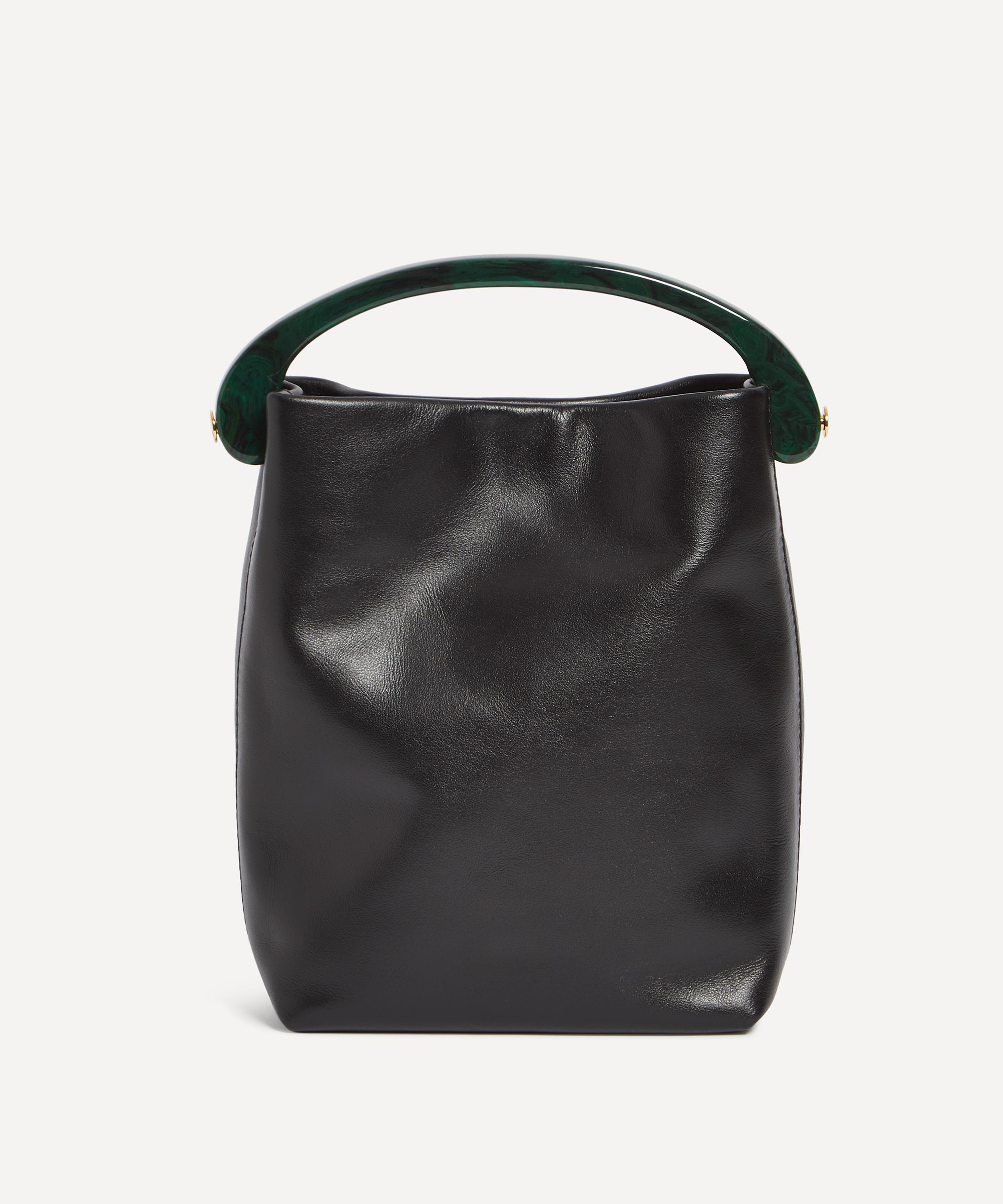 Patent Leather Tote Bag in Brown - Dries Van Noten