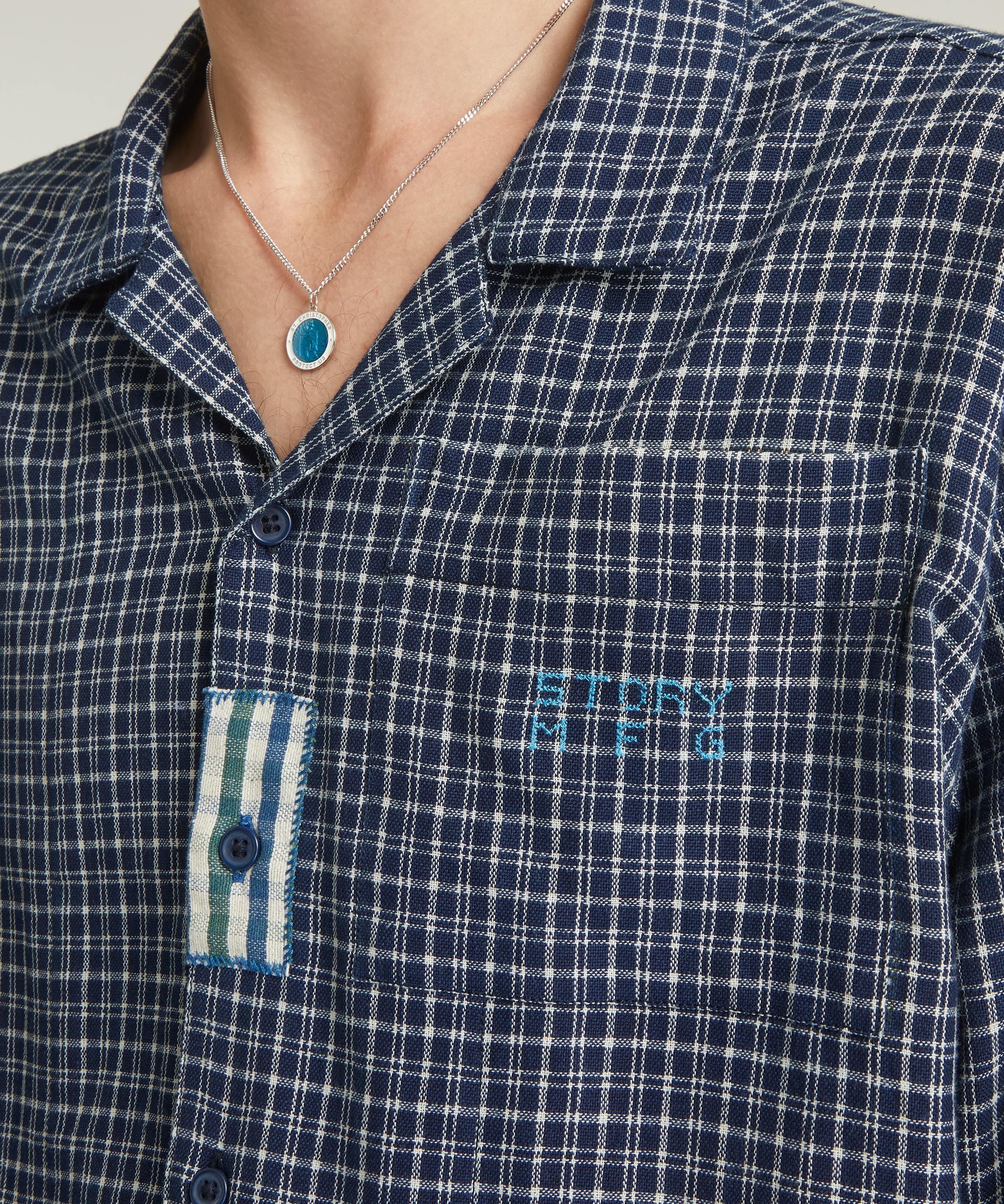 STORY mfg. Check Scarecrow Greetings Shirt | Liberty