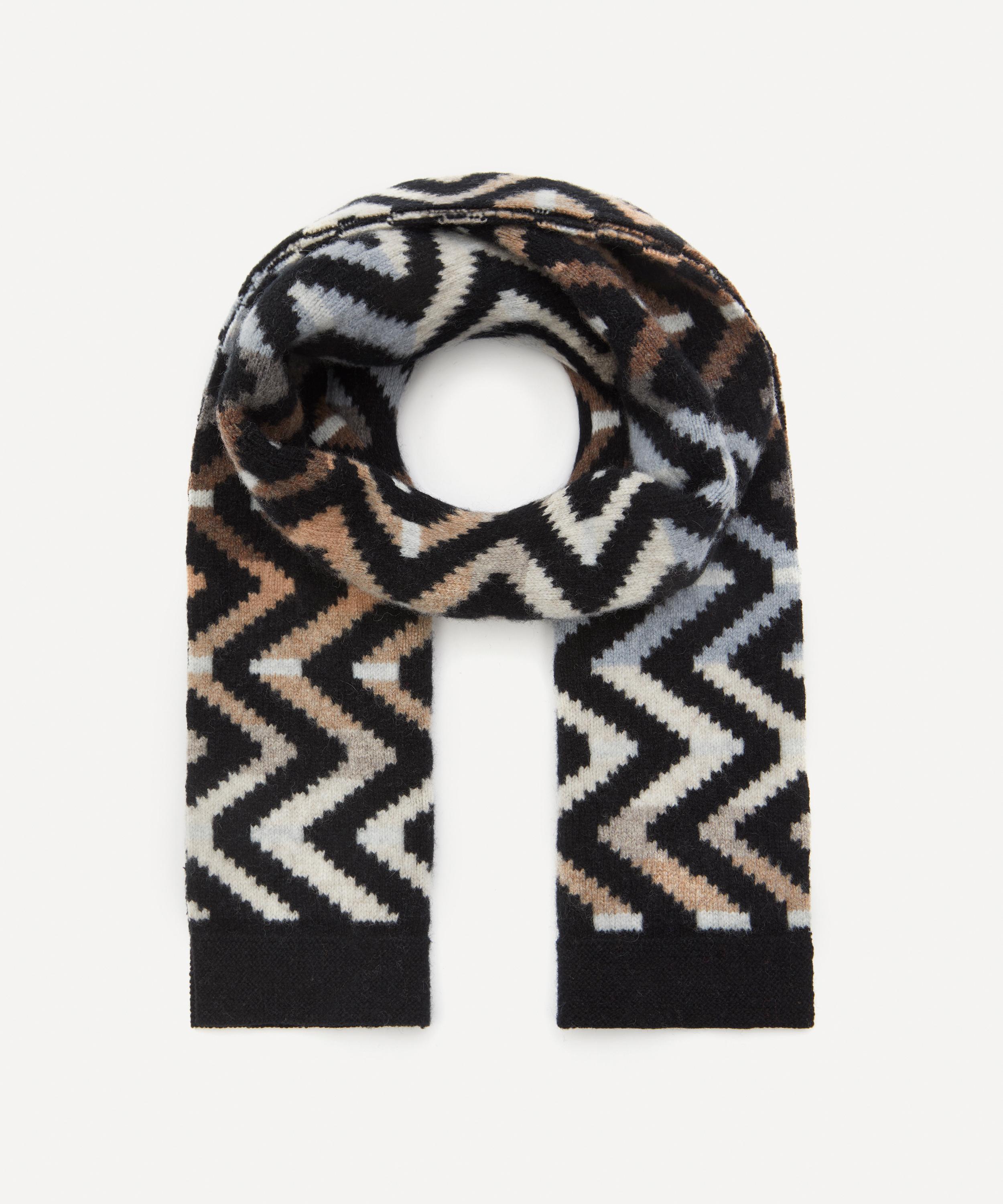 Quinton Chadwick - Small Zig Zag Driftwood Wool Scarf image number 