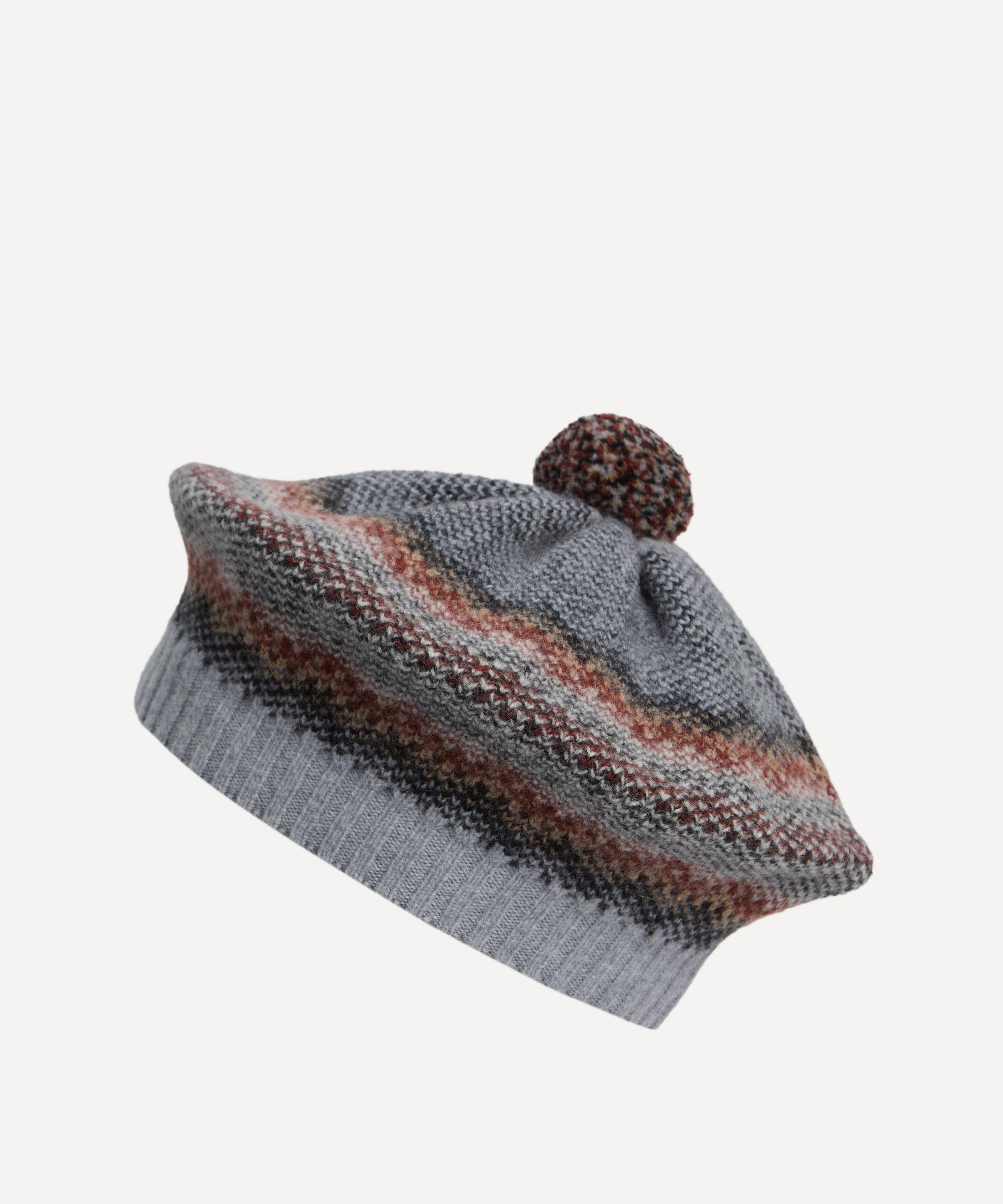 Quinton Chadwick - Tweed Pattern Wool Beret image number 1