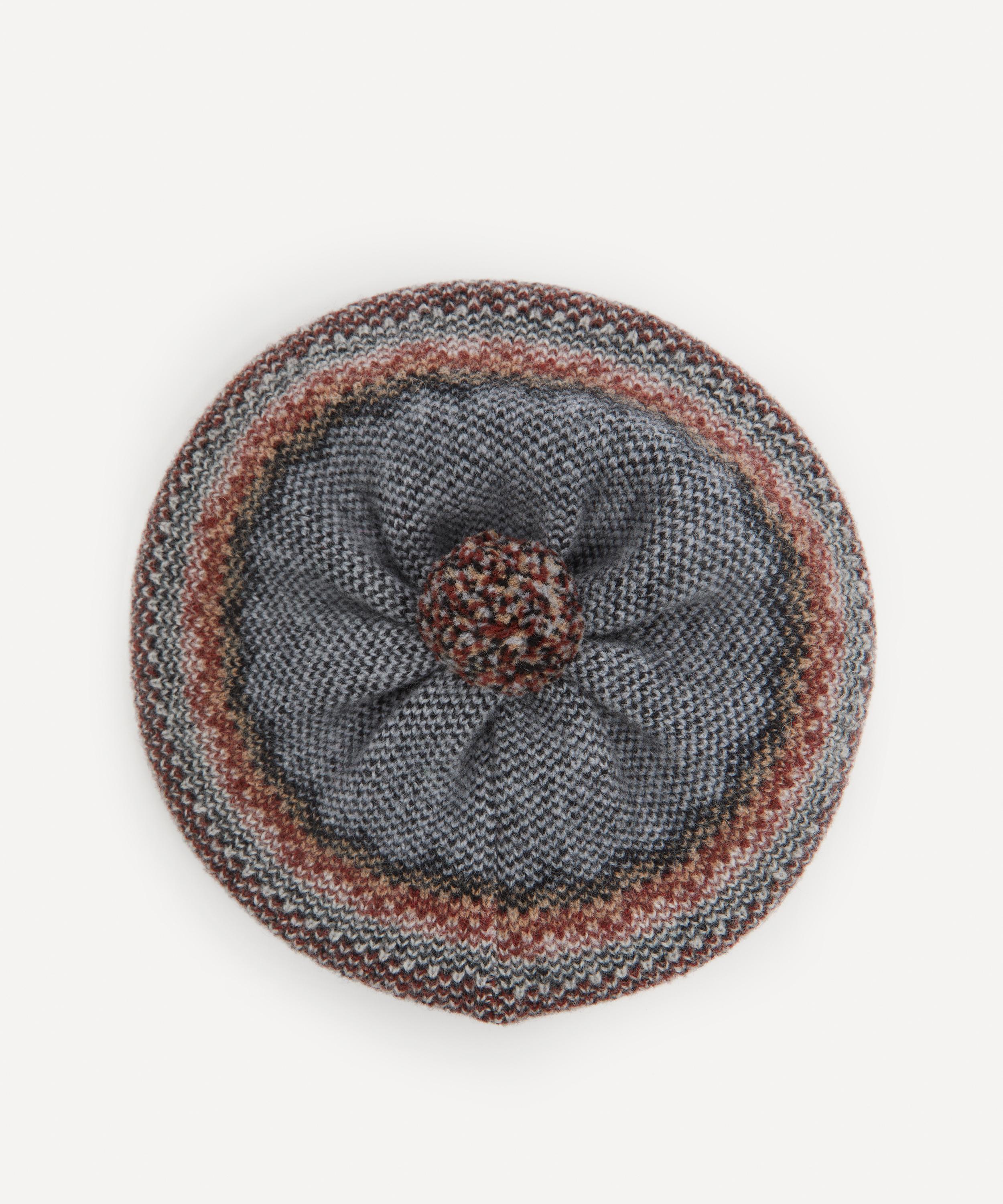 Quinton Chadwick - Tweed Pattern Wool Beret image number 2