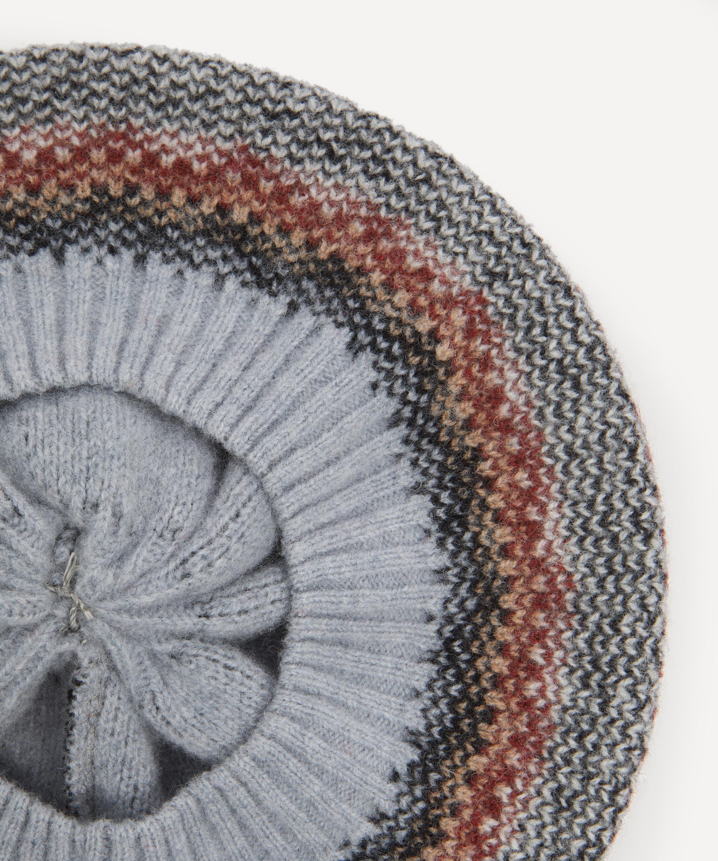 Quinton Chadwick - Tweed Pattern Wool Beret image number 3
