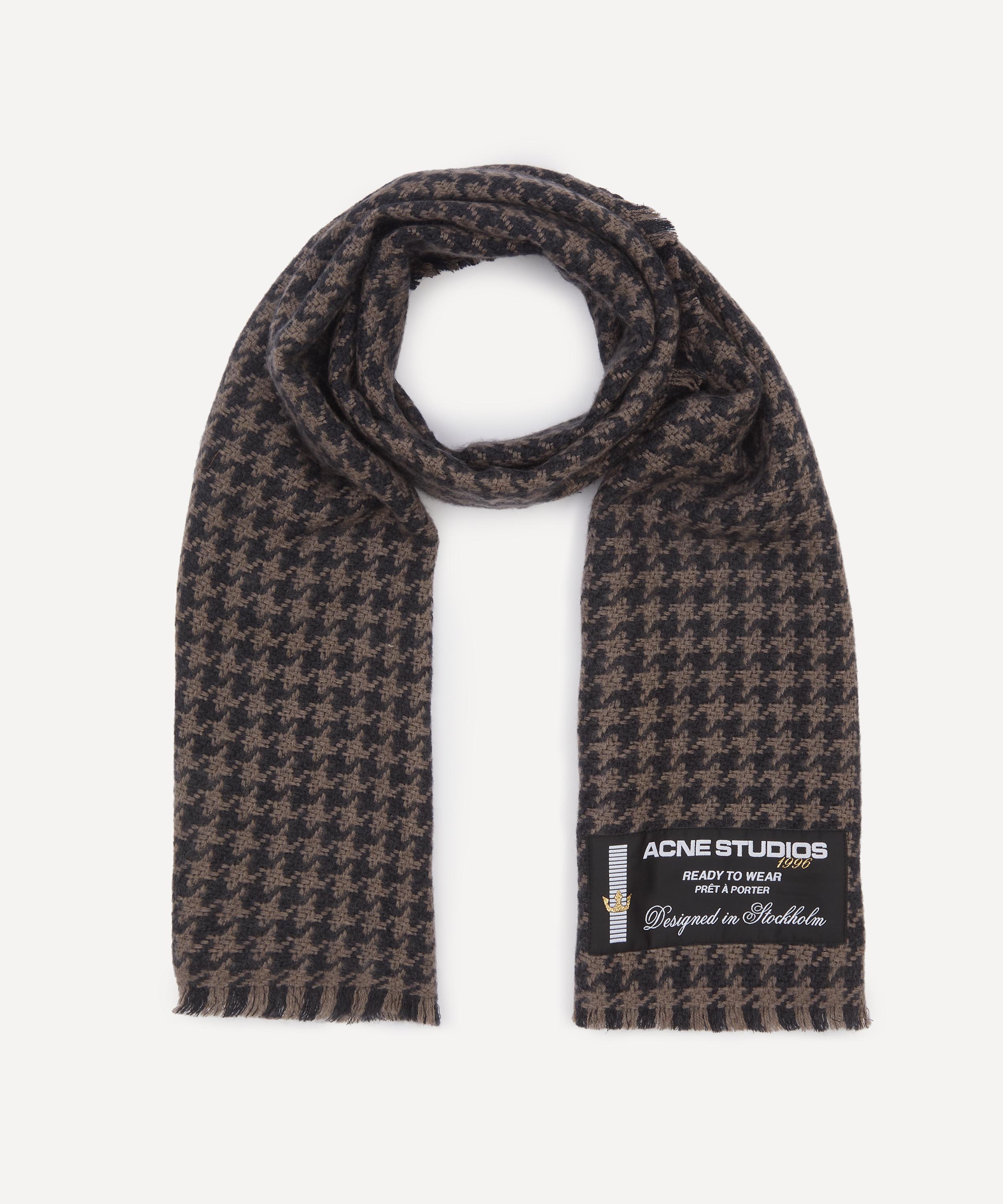 Acne Studios - Houndstooth Wool Scarf image number 0