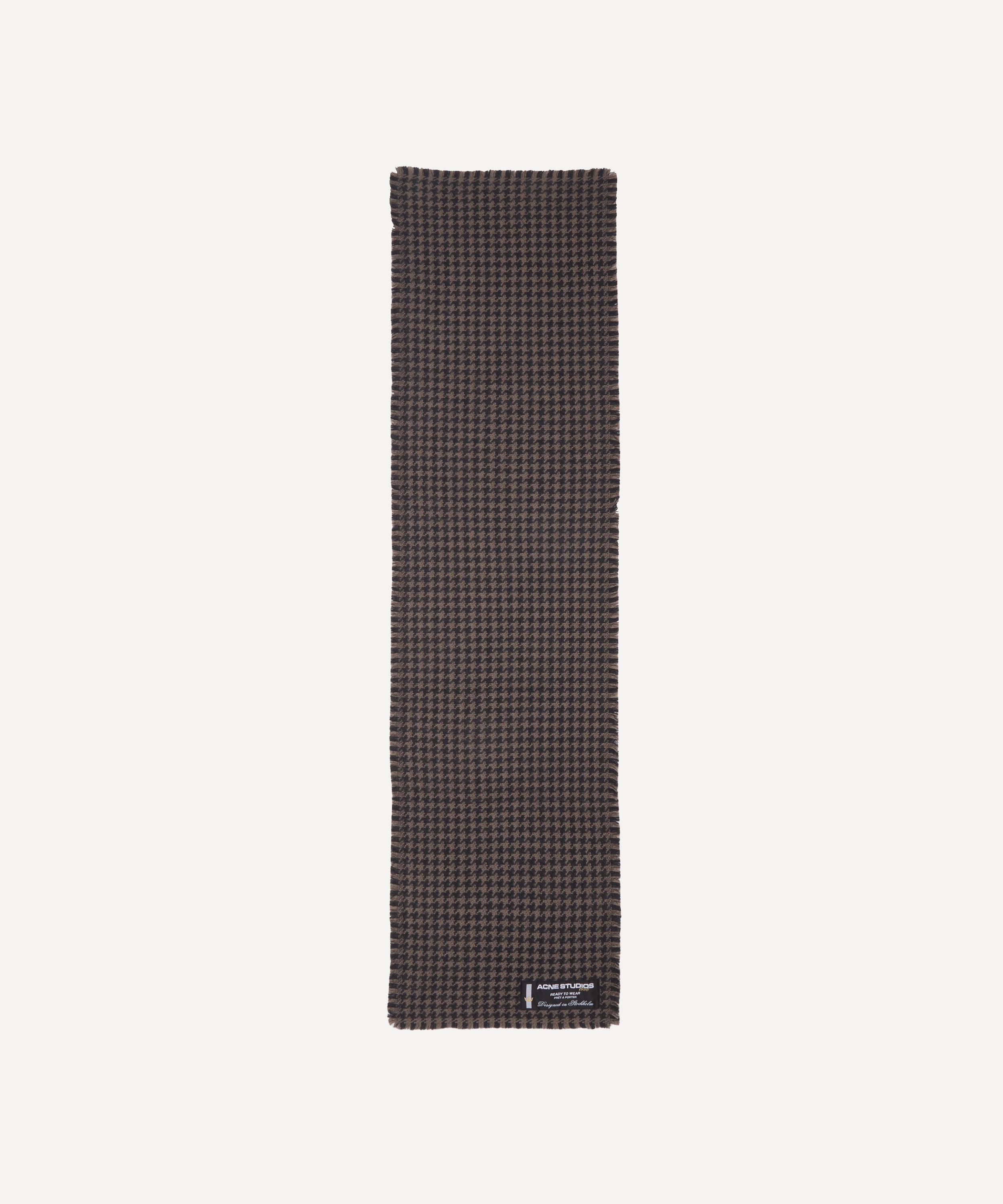 Acne Studios - Houndstooth Wool Scarf image number 1