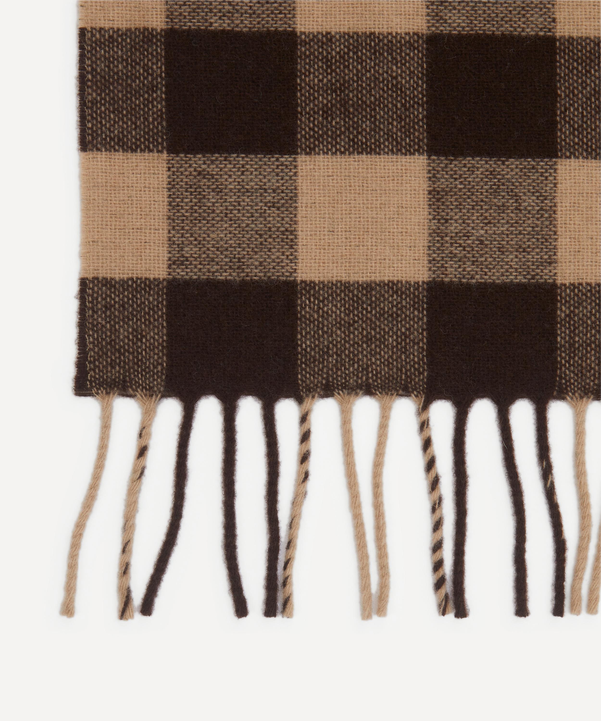 Acne Studios - Check Logo Scarf image number 2