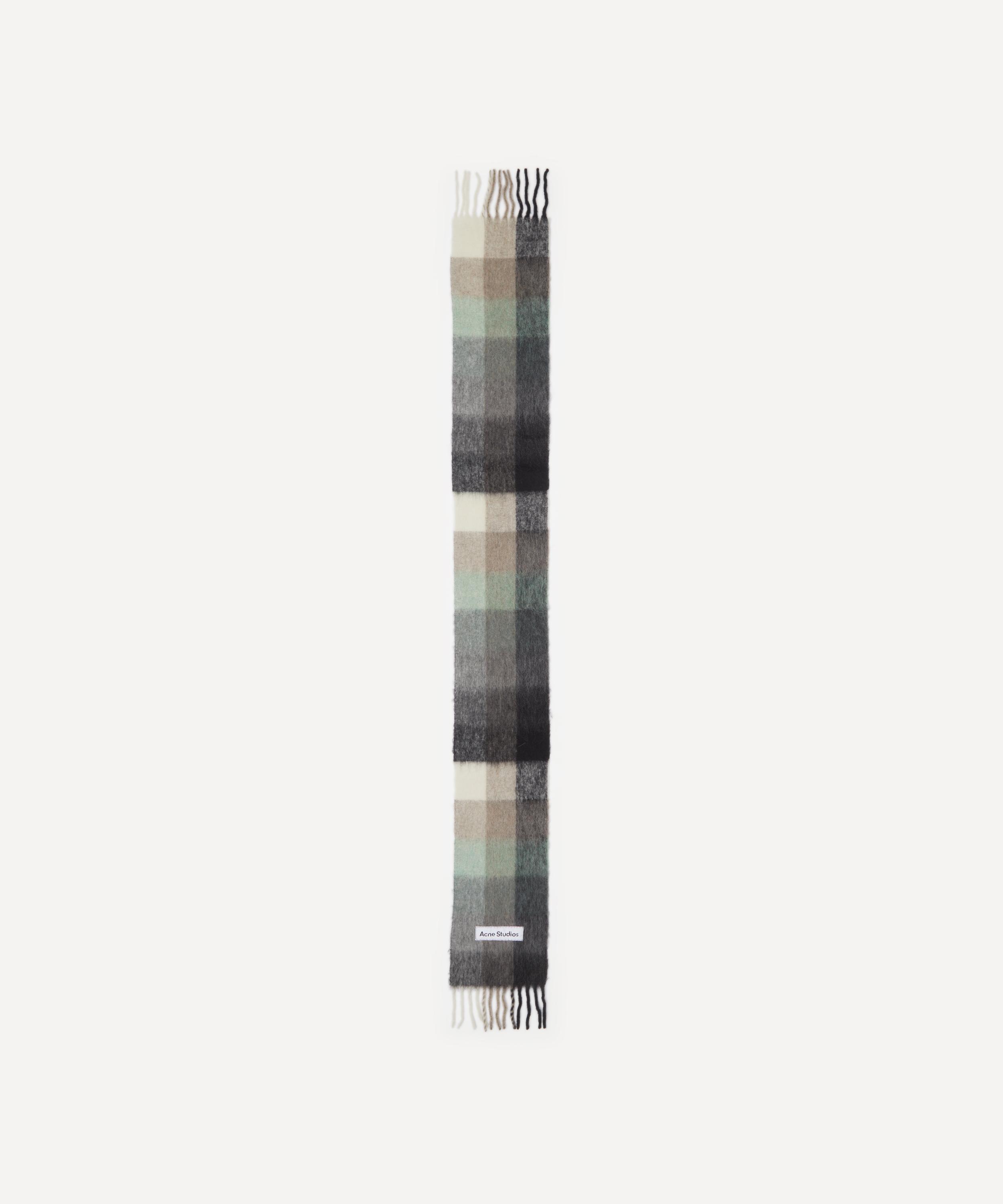 Acne Studios Mohair Checked Scarf | Liberty