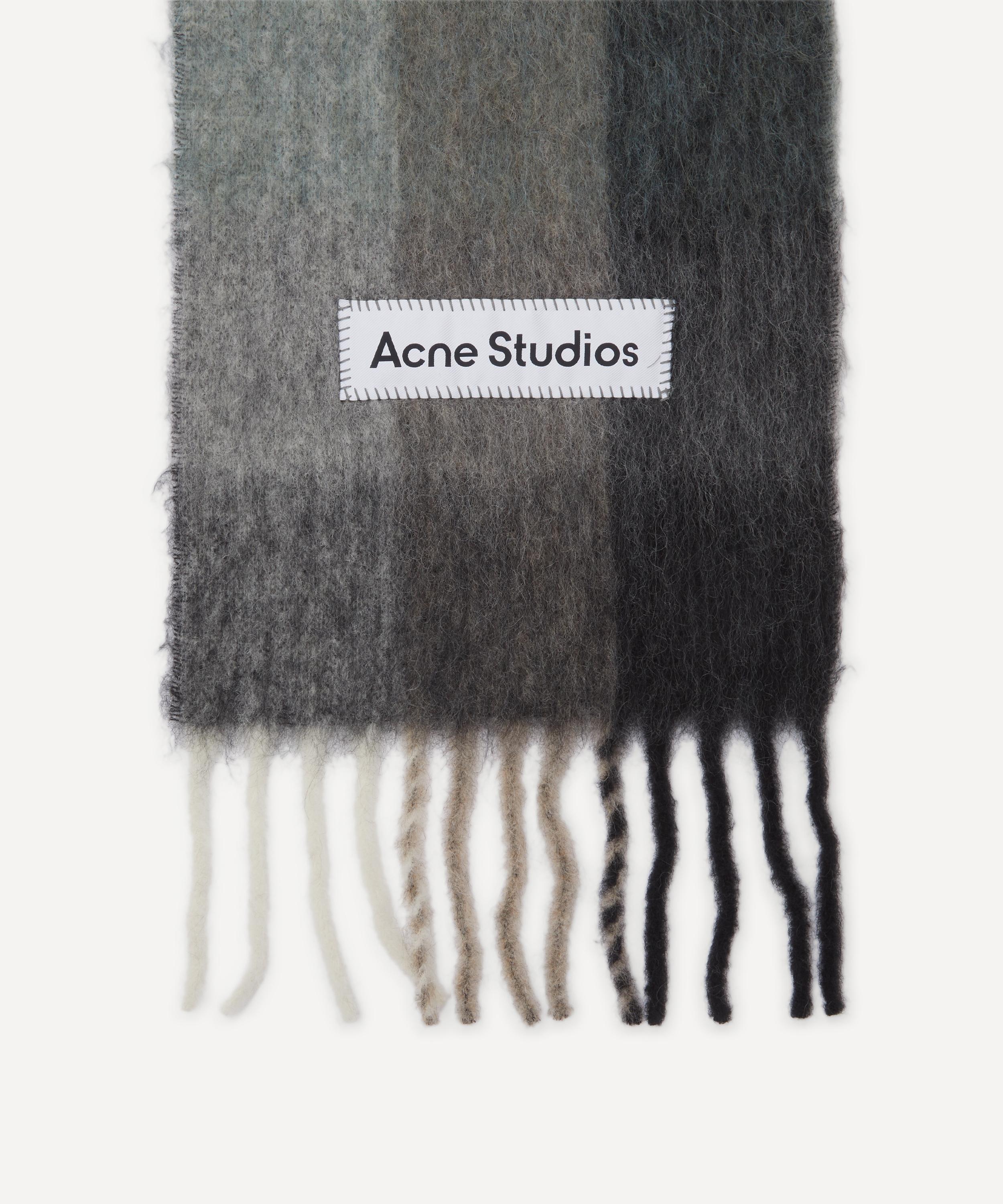 Acne Studios - Mohair Checked Scarf image number 2