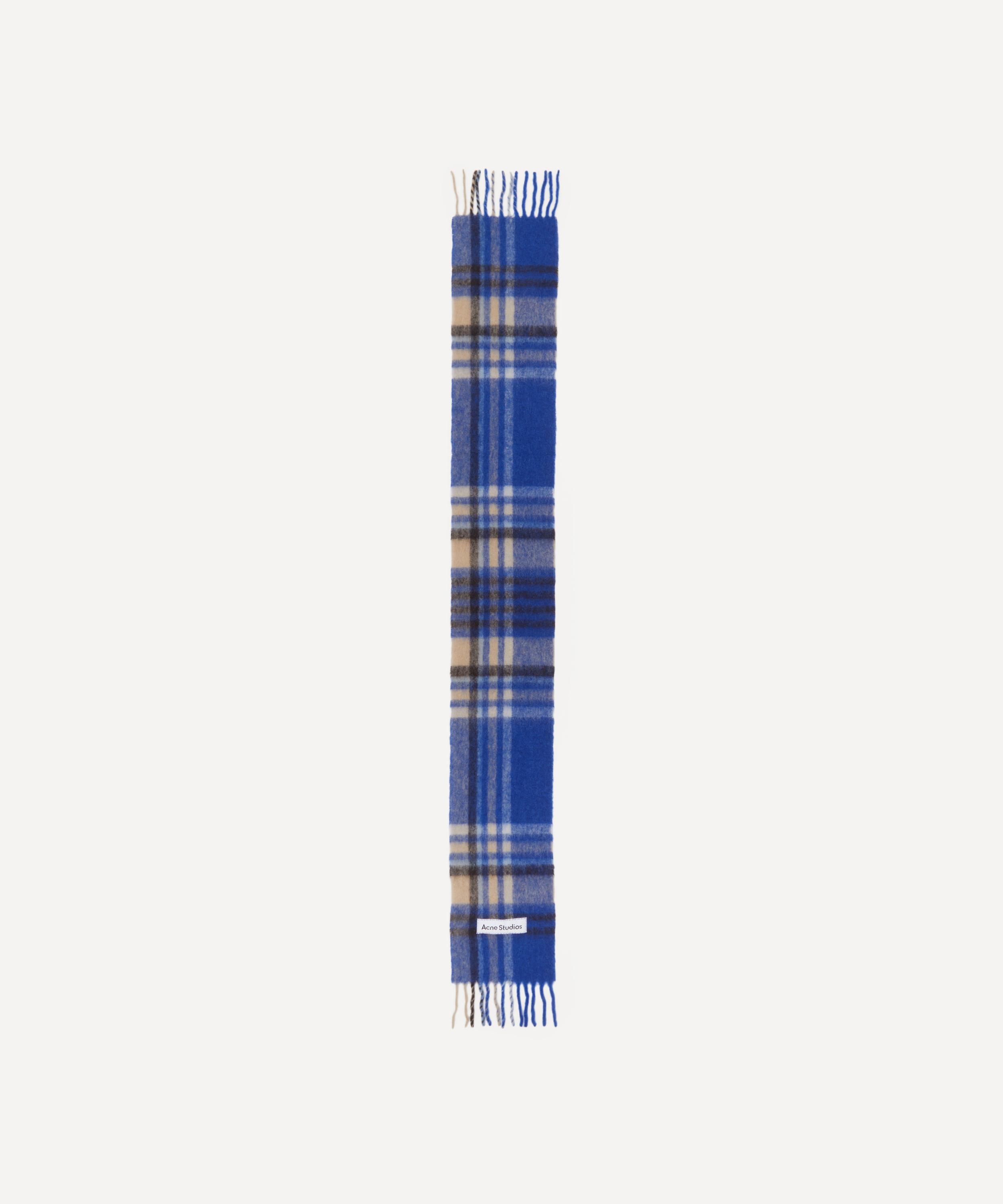 Acne Studios - Mohair Tartan Scarf image number 1