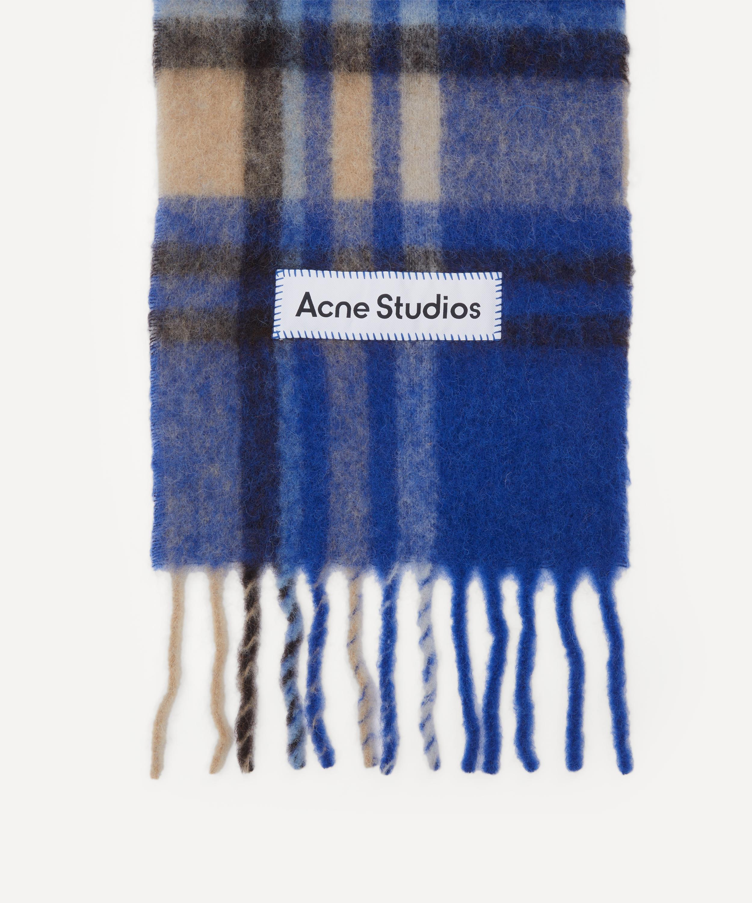 Acne Studios - Mohair Tartan Scarf image number 2