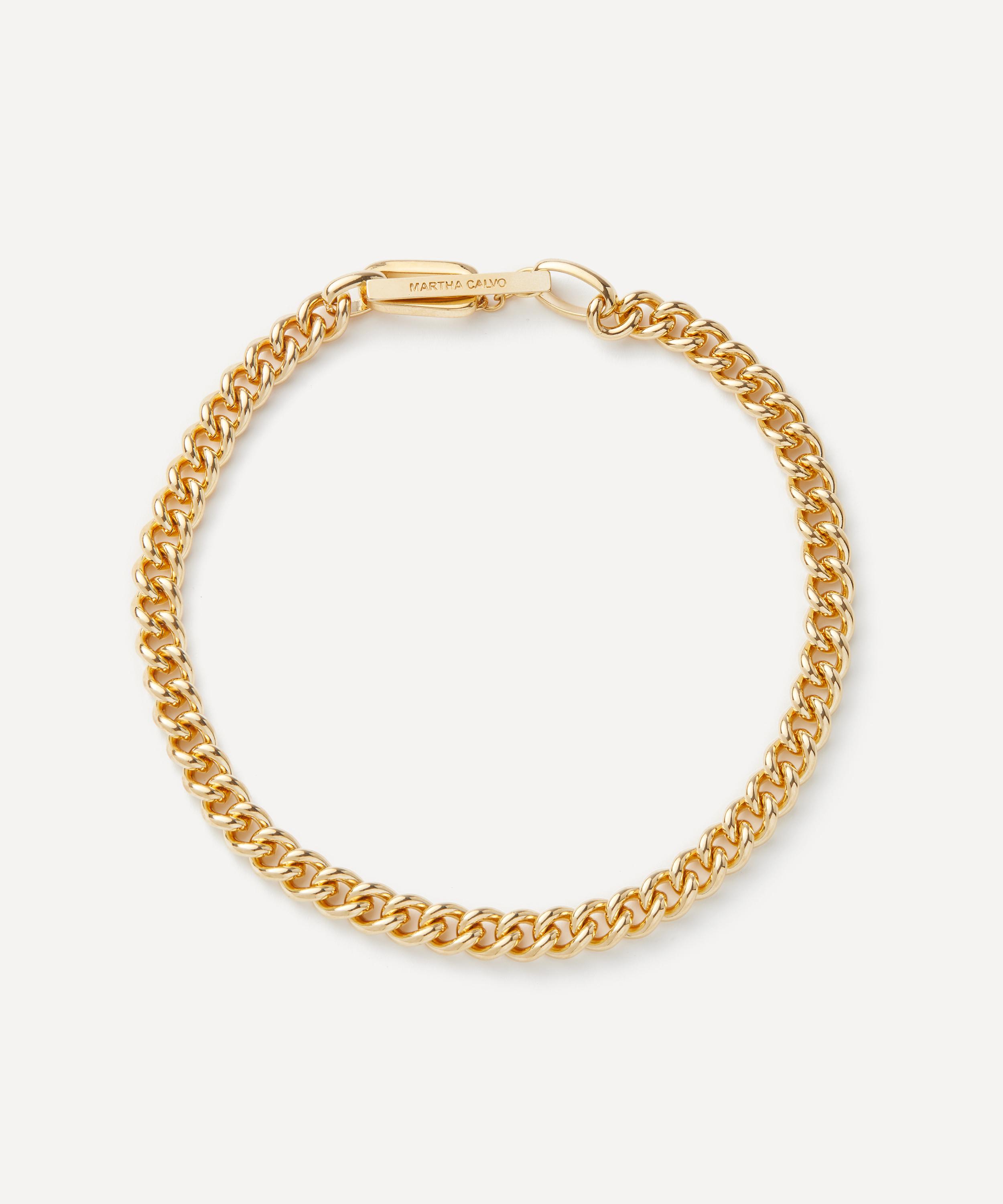 Martha Calvo - 14ct Gold-Plated Lex Toggle Chain Necklace image number 0