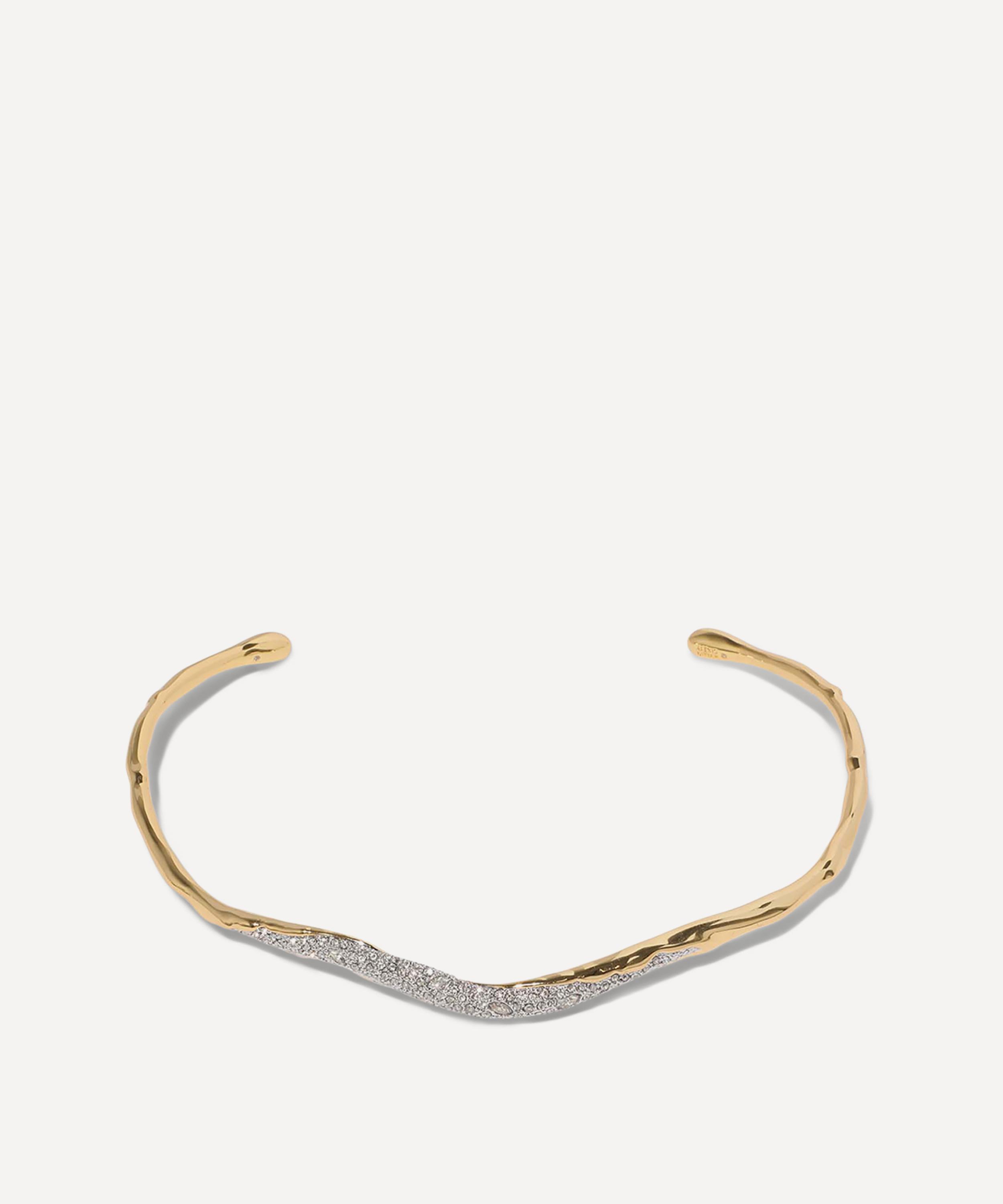 Alexis Bittar - 14ct Gold-Plated Solanales Crystal Skinny Collar Necklace