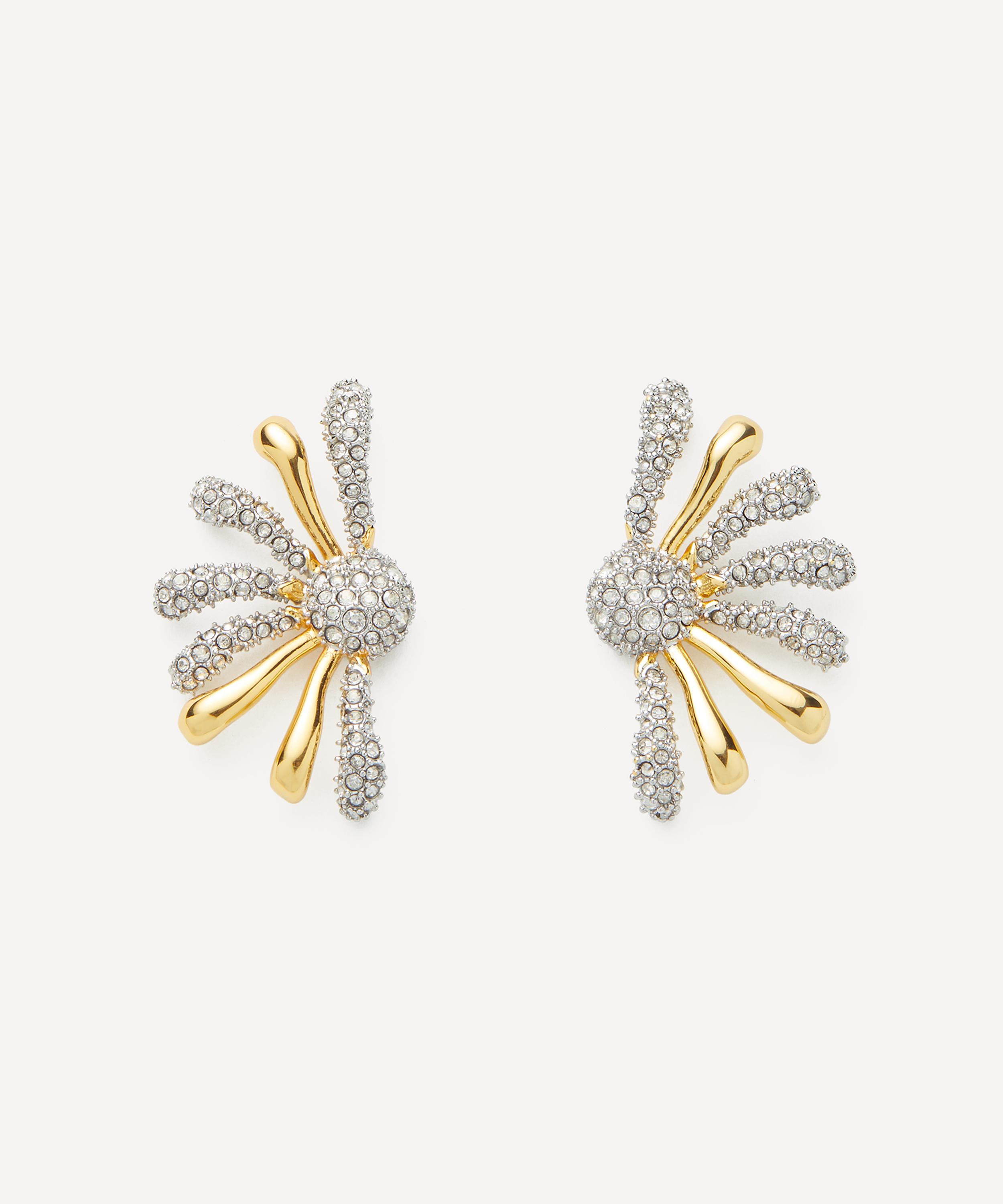 Alexis Bittar - 14ct Gold-Plated Solanales Spray Stud Earrings