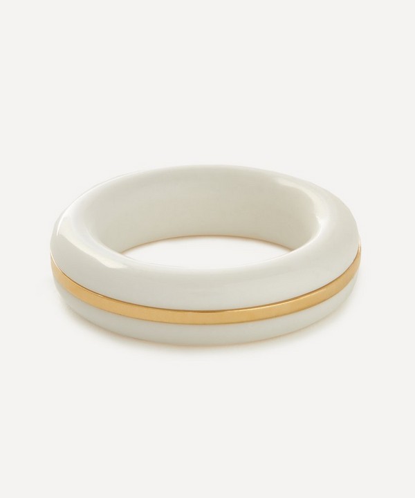 By Pariah - Essential White Agate Stacking Ring image number null