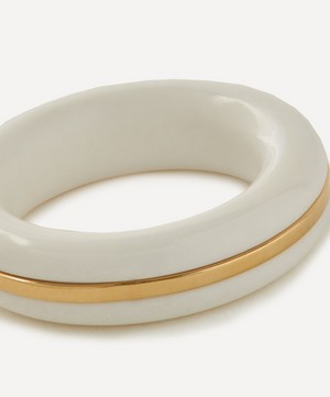 By Pariah - Essential White Agate Stacking Ring image number 1