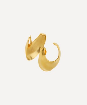 By Pariah - 14ct Gold-Plated Vermeil Sabine Hoop Earrings image number 0