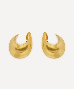 By Pariah - 14ct Gold-Plated Vermeil Sabine Hoop Earrings image number 1