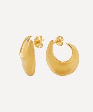 By Pariah - 14ct Gold-Plated Vermeil Sabine Classic Hoop Earrings image number 0