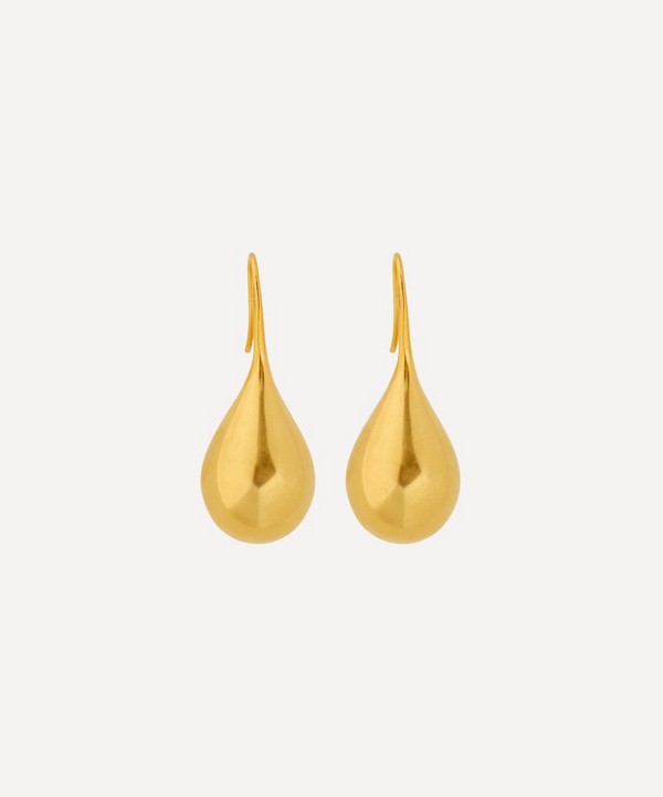 By Pariah - 14ct Gold-Plated Vermeil Large Drop Earrings image number null