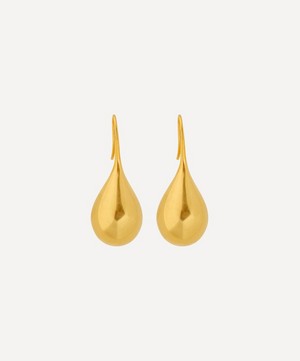 By Pariah - 14ct Gold-Plated Vermeil Large Drop Earrings image number 0