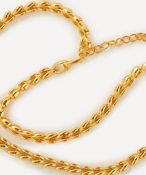 By Pariah - 14ct Gold Fishbone Classic Chain Necklace image number 1