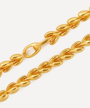 By Pariah - 14ct Gold-Plated Vermeil Fishbone Classic Chain Bracelet image number 2