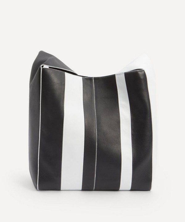 Joseph - Cozumel Light Striped Leather Slouch Bag