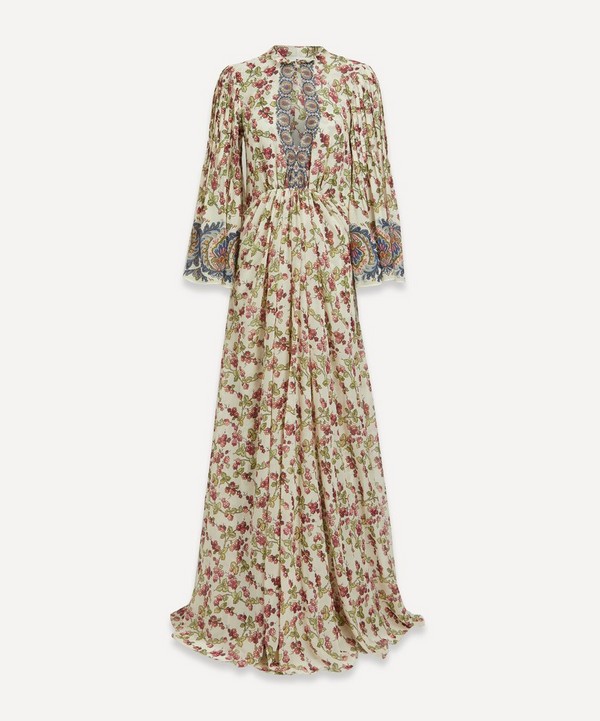 Etro - Long Berry Print Silk Dress