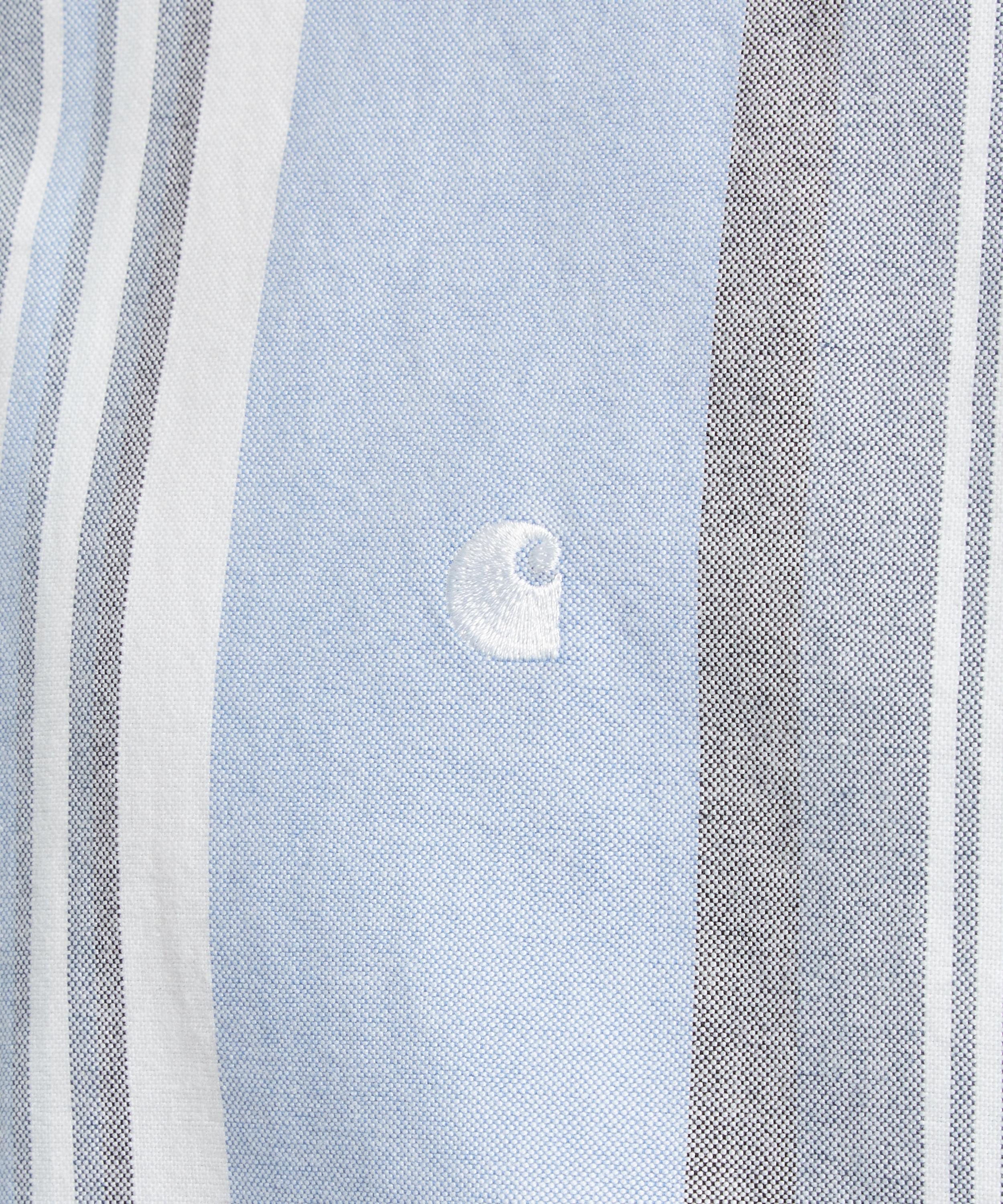 Carhartt blue striped sales shirt