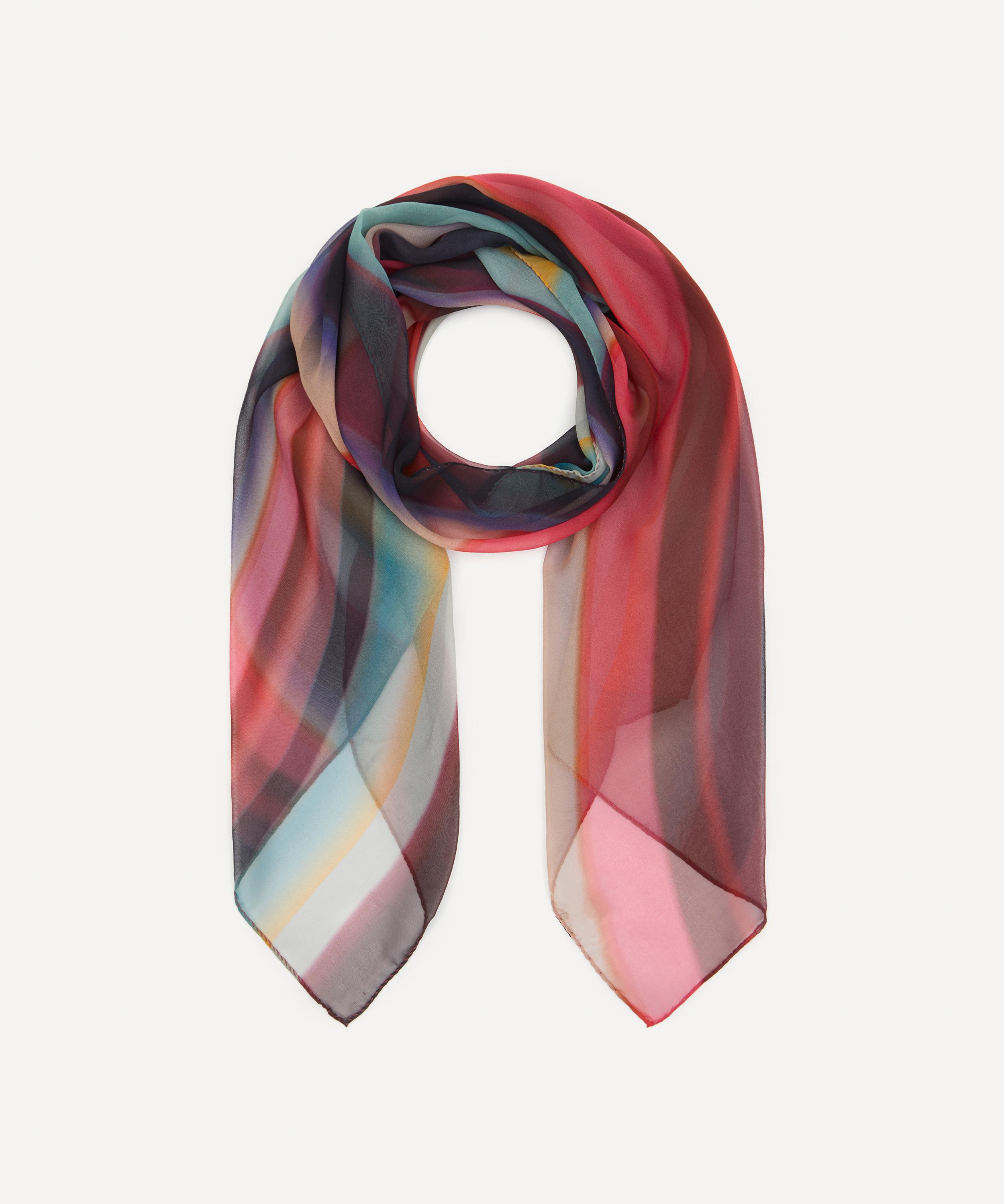 Paul Smith - Spray Swirl 70x180 Silk Scarf image number 0