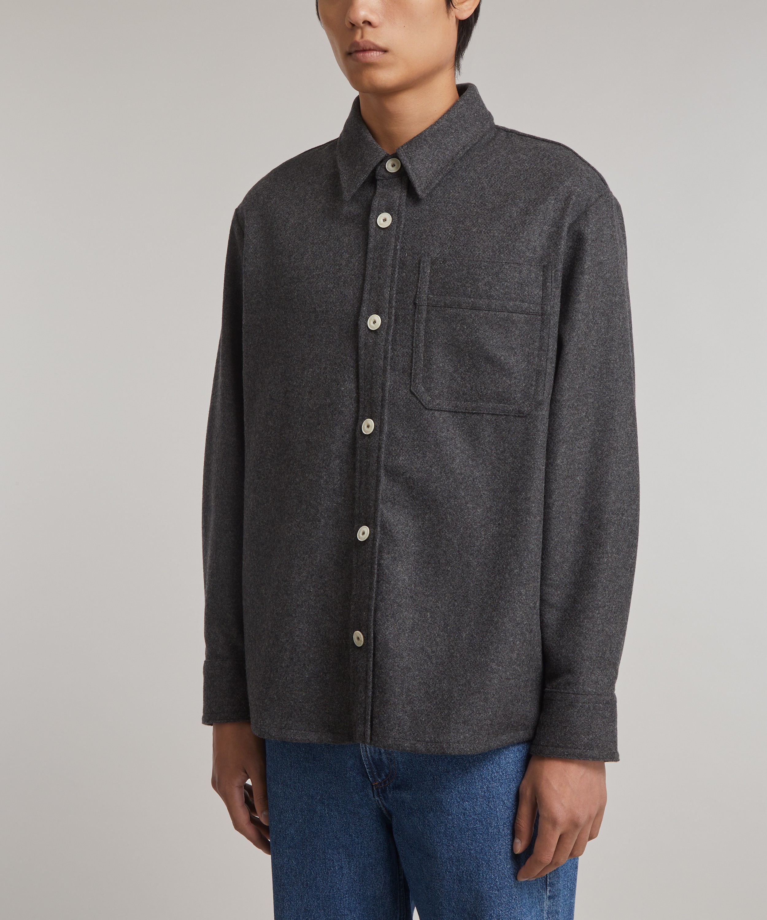 A.P.C. - Basile Wool-Blend Overshirt image number 2